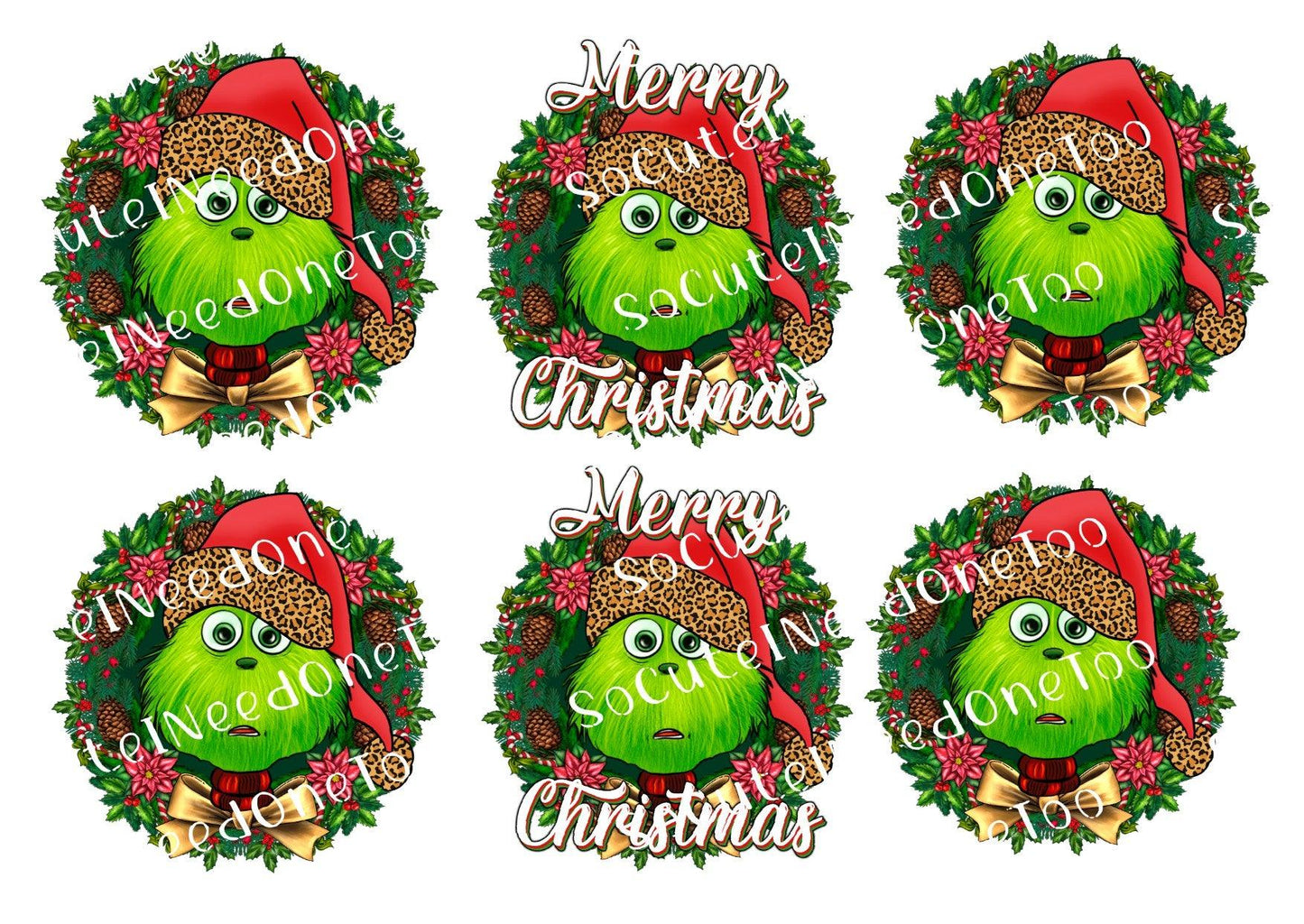 Grinch #31 Waterslide Decals - SoCuteINeedOneToo