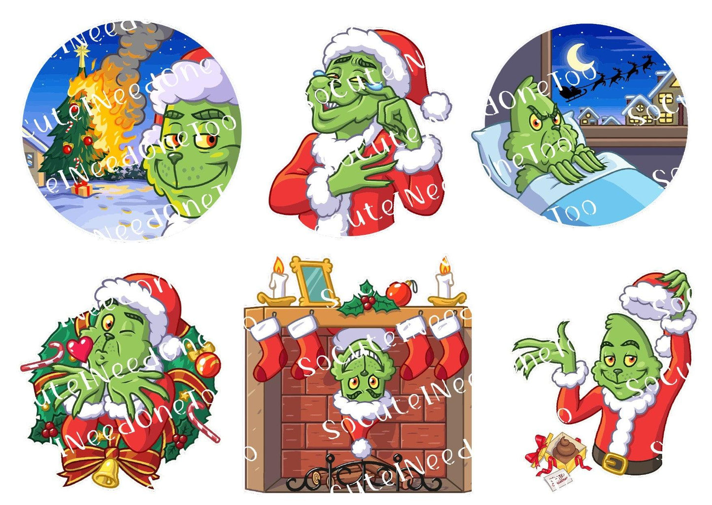 Grinch #38 Waterslide Decals - SoCuteINeedOneToo