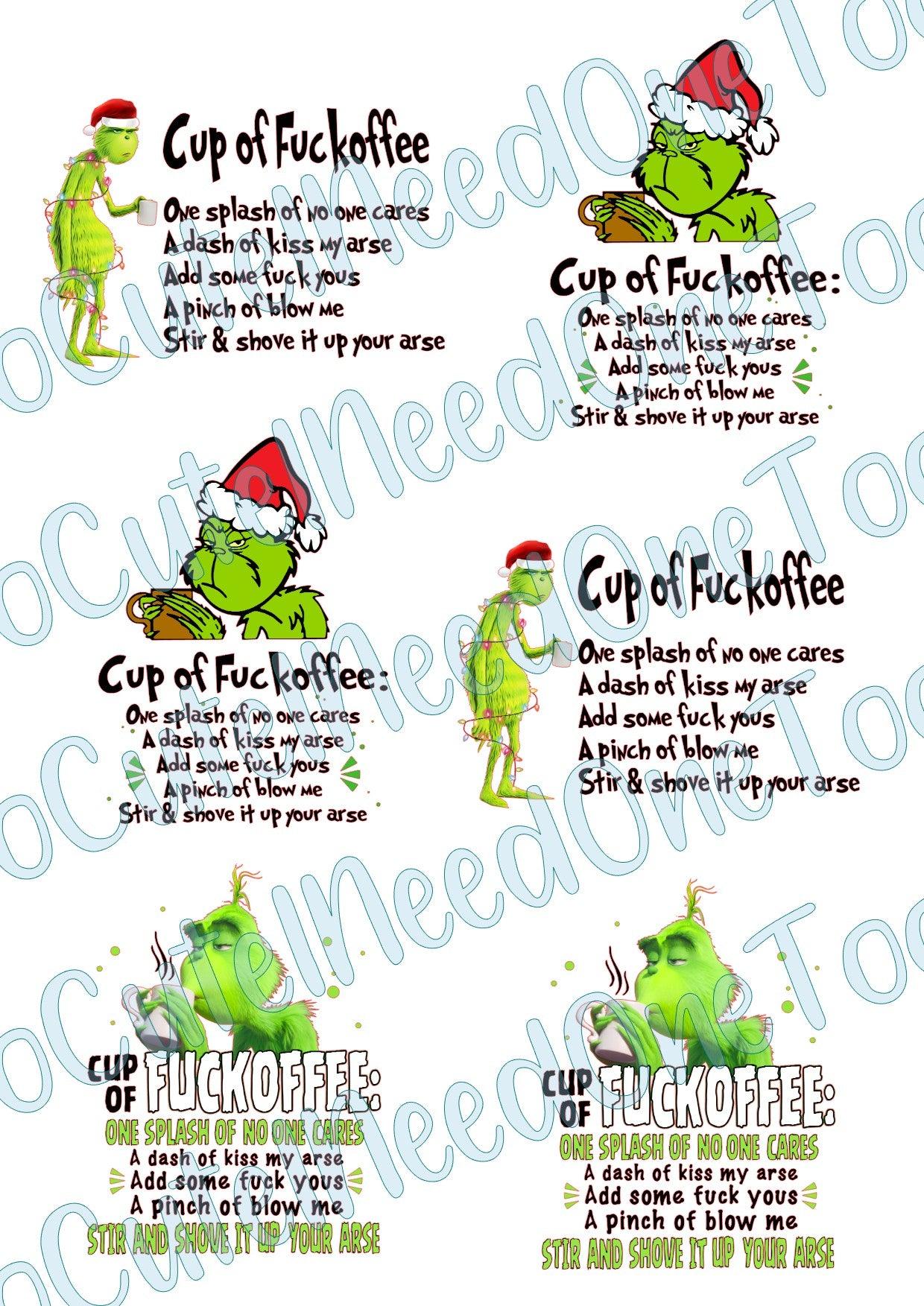 Grinch Q Waterslide Decals - SoCuteINeedOneToo