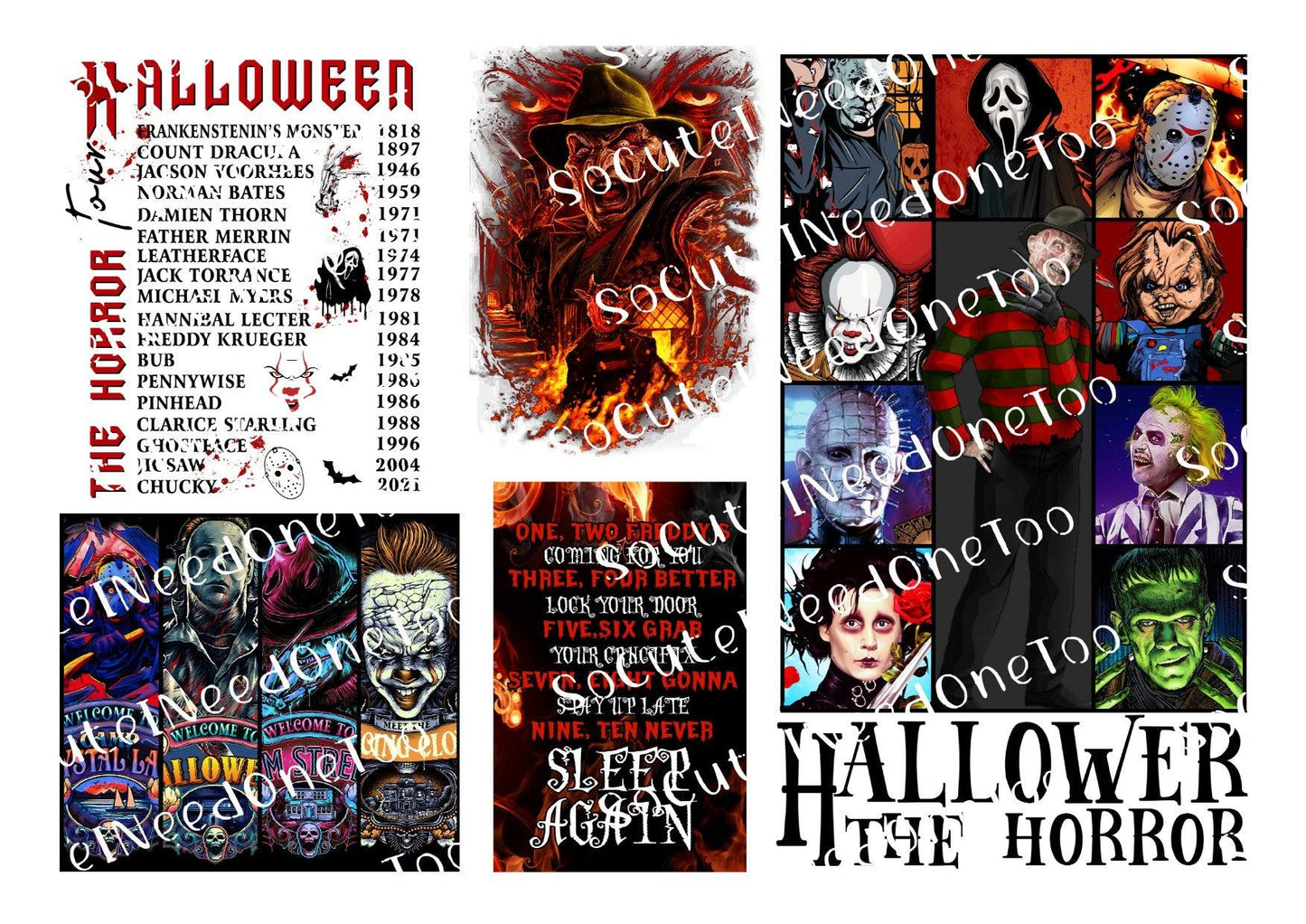 Halloween #6 Waterslide Decals - SoCuteINeedOneToo