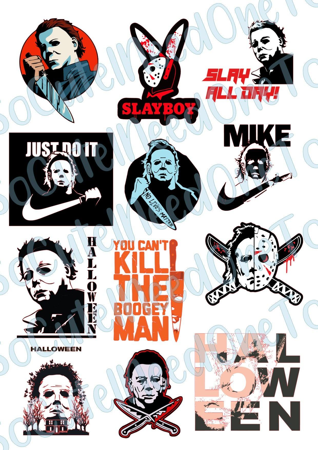 Halloween Killer Waterslide Decals - SoCuteINeedOneToo