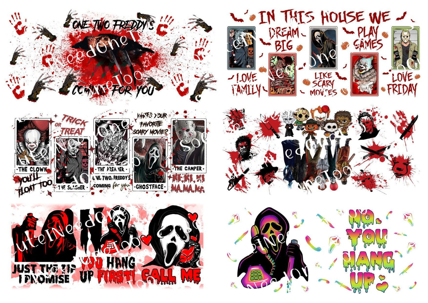 Horror #1 Waterslide Decals - SoCuteINeedOneToo
