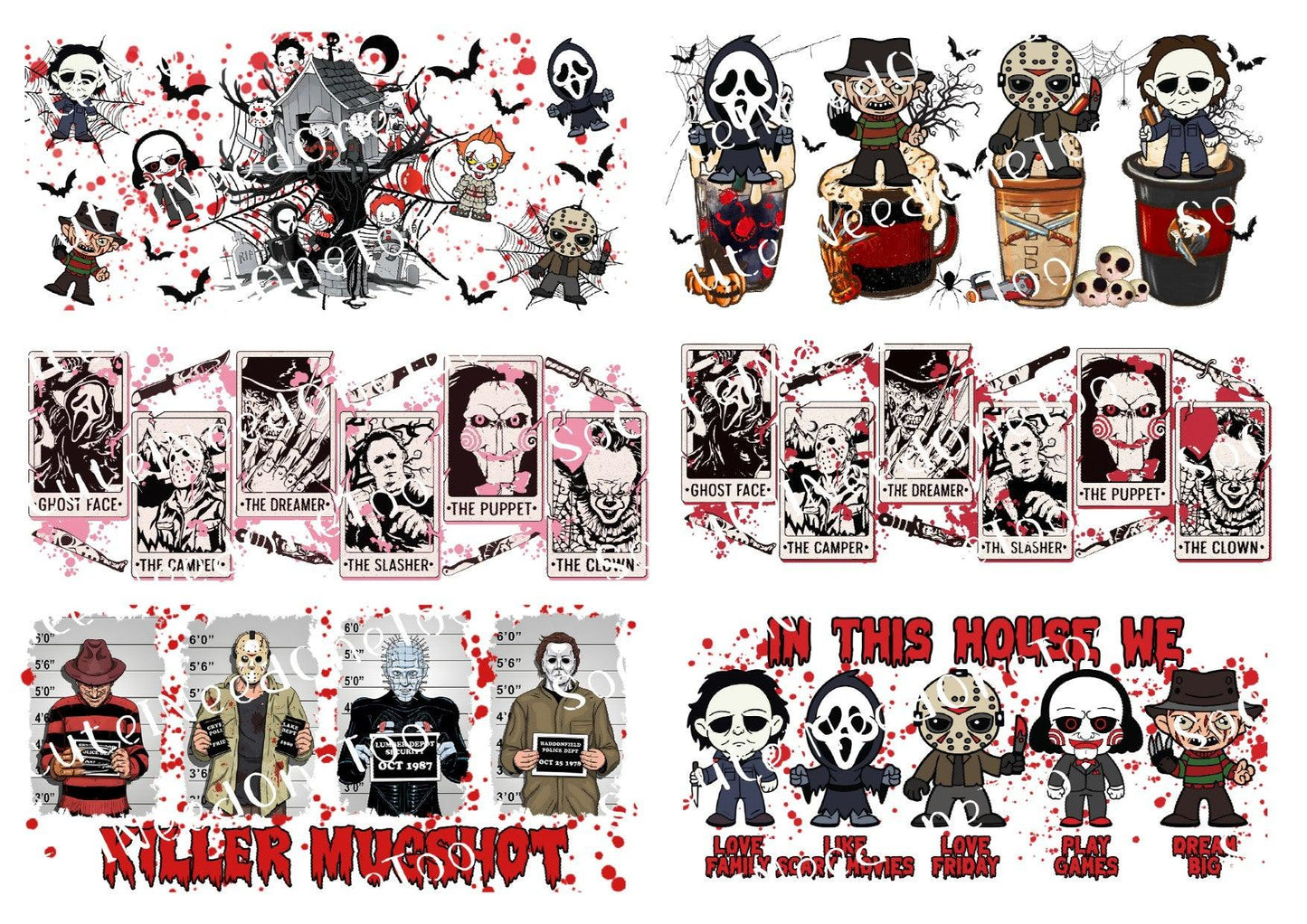 Horror #6 Waterslide Decals - SoCuteINeedOneToo