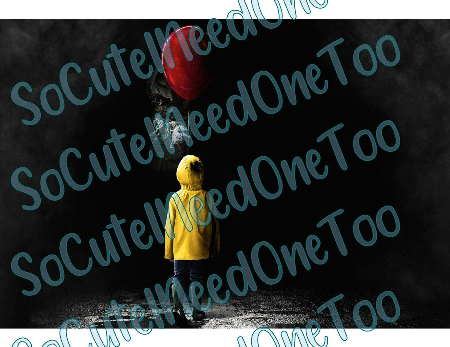 Horror - IT WRAP - BOY IN YELLOW COAT Waterslide Wrap - SoCuteINeedOneToo