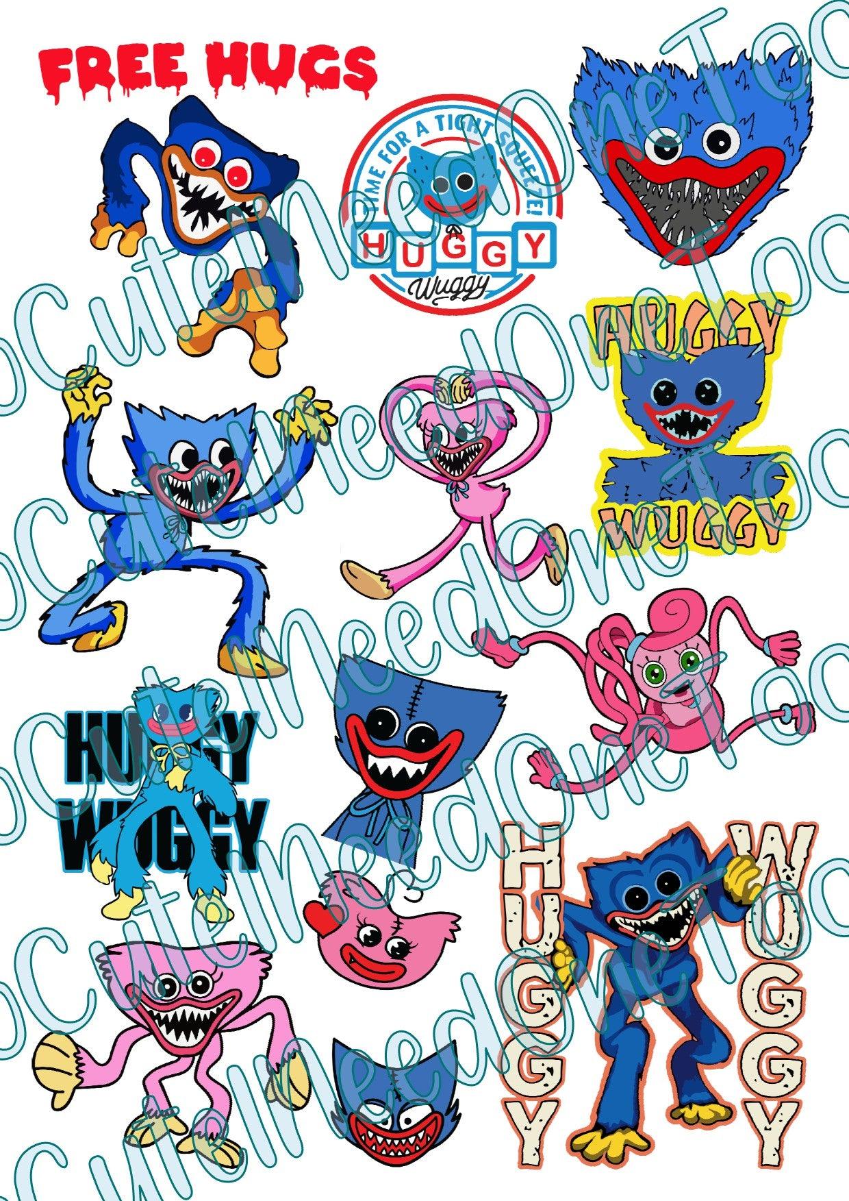 Huggy Wuggy #2 Waterslide Decals - SoCuteINeedOneToo