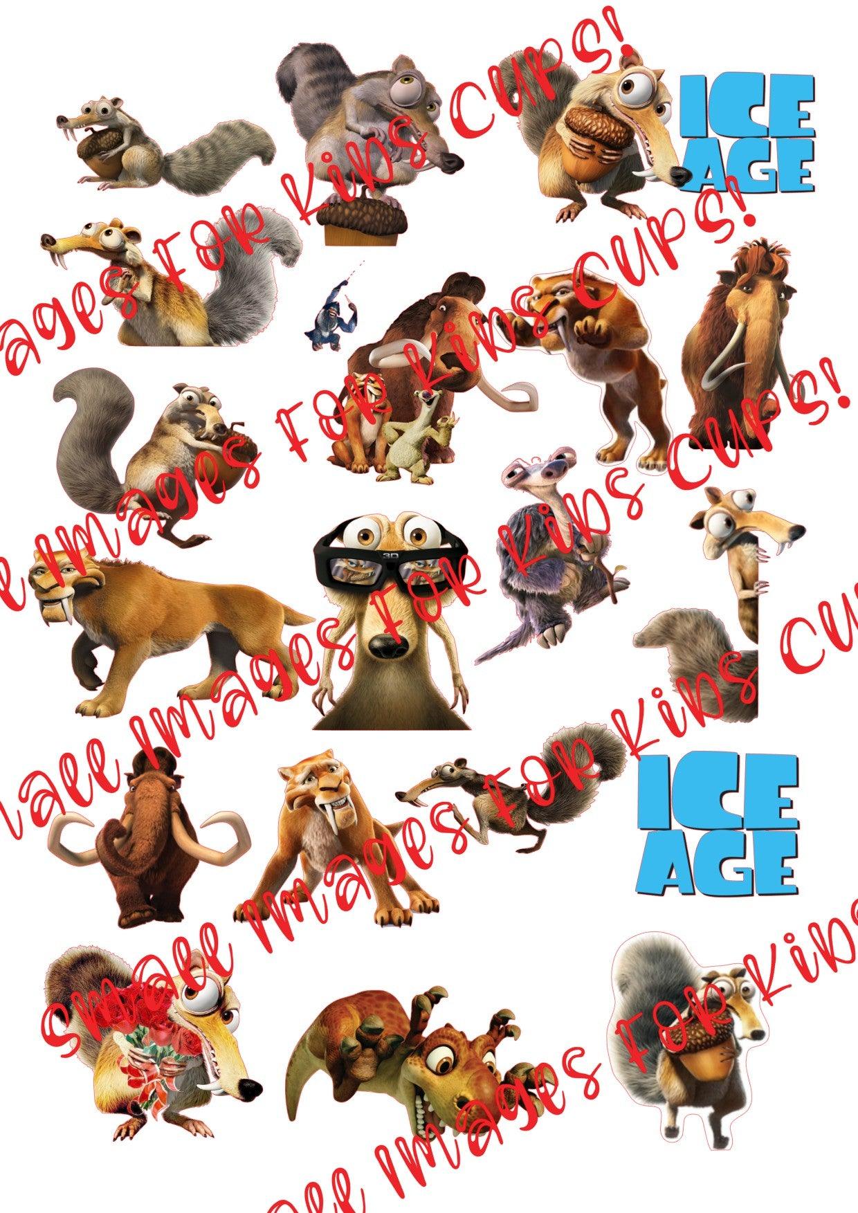 Ice Age Smaller Images Waterslide Decals - SoCuteINeedOneToo