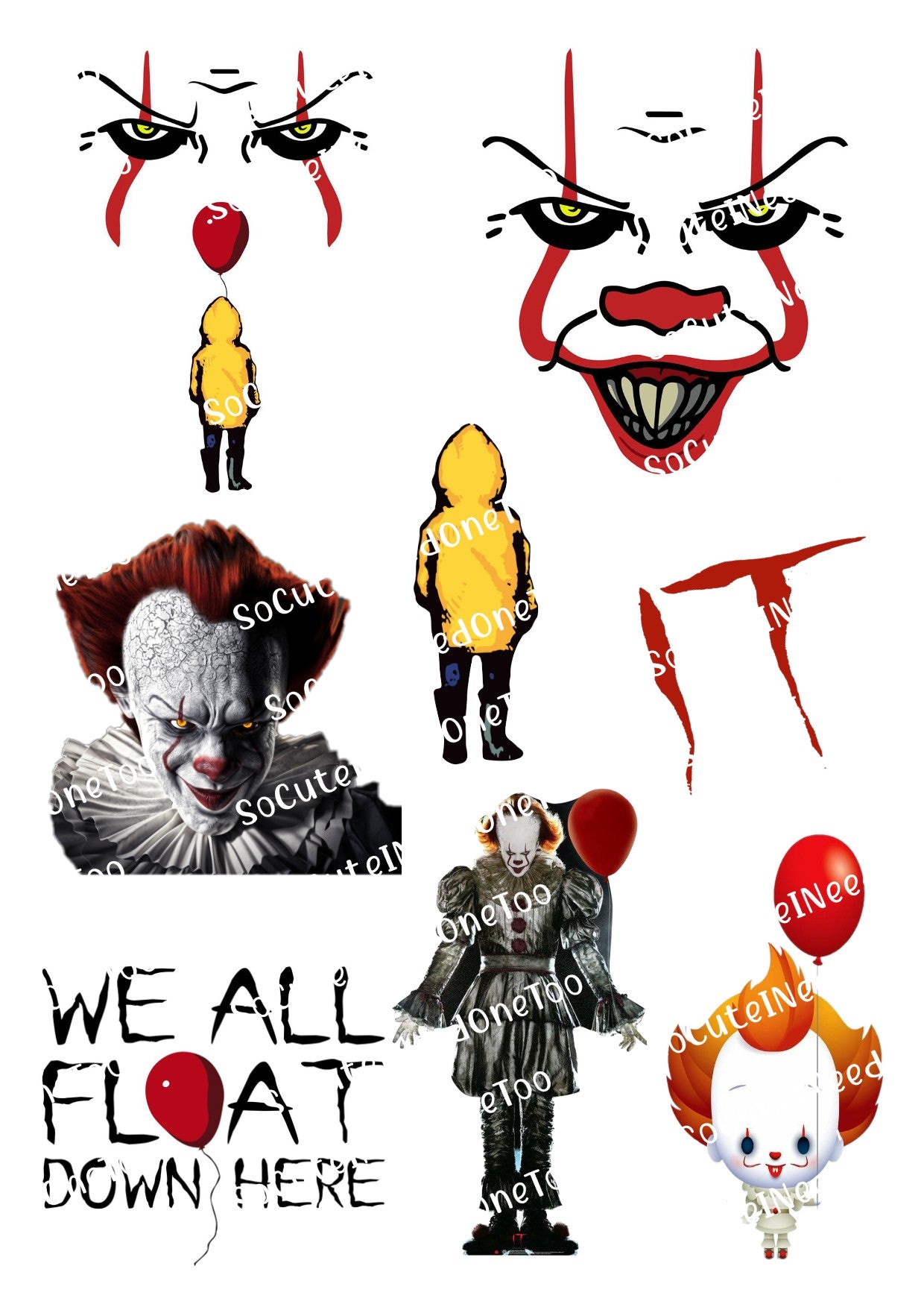 IT The Movie Waterslide Decals - SoCuteINeedOneToo
