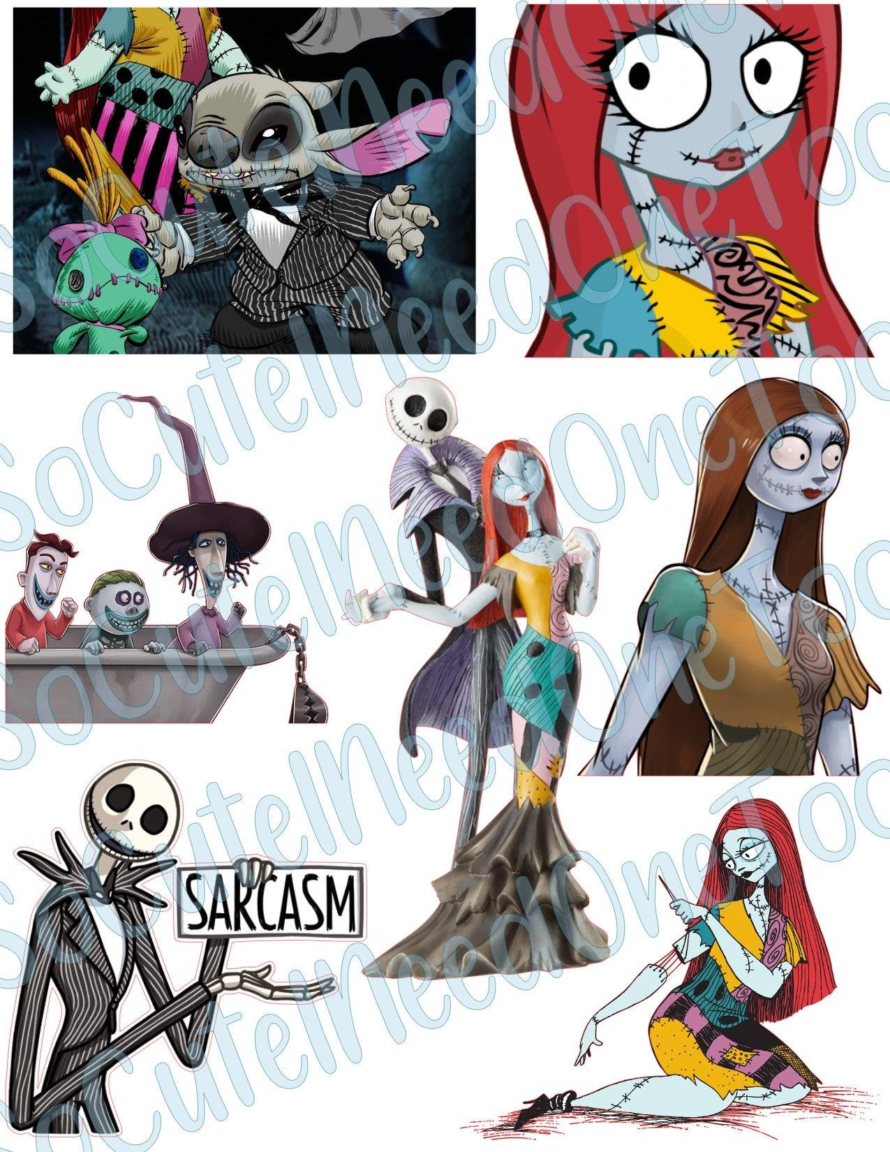 Jack and Sally #10 Waterslide Decals - SoCuteINeedOneToo