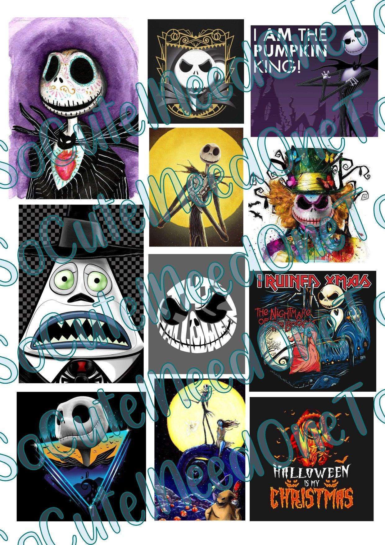 Jack and Sally #13 Waterslide Decals - SoCuteINeedOneToo