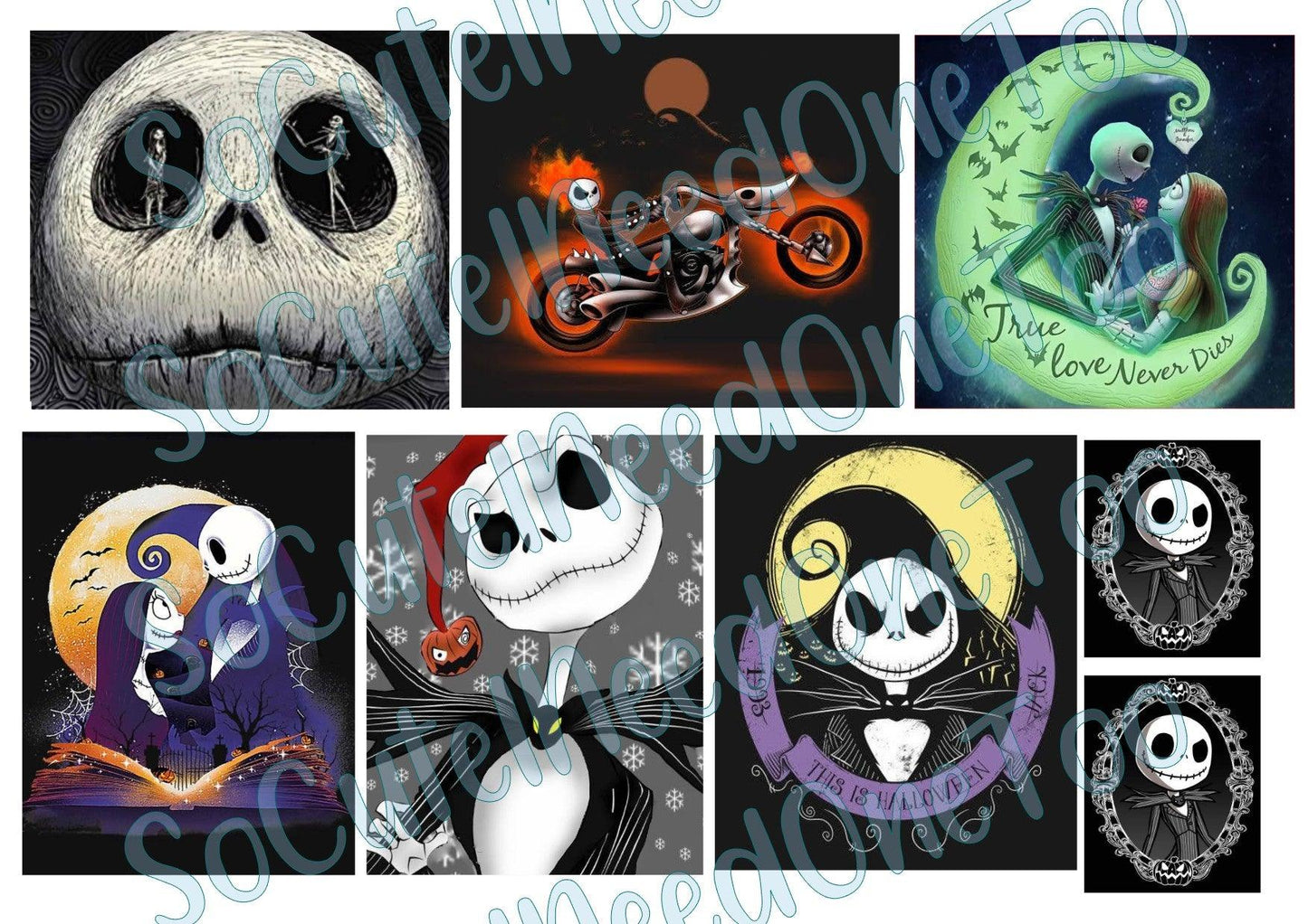 Jack and Sally #14 Waterslide Decals - SoCuteINeedOneToo
