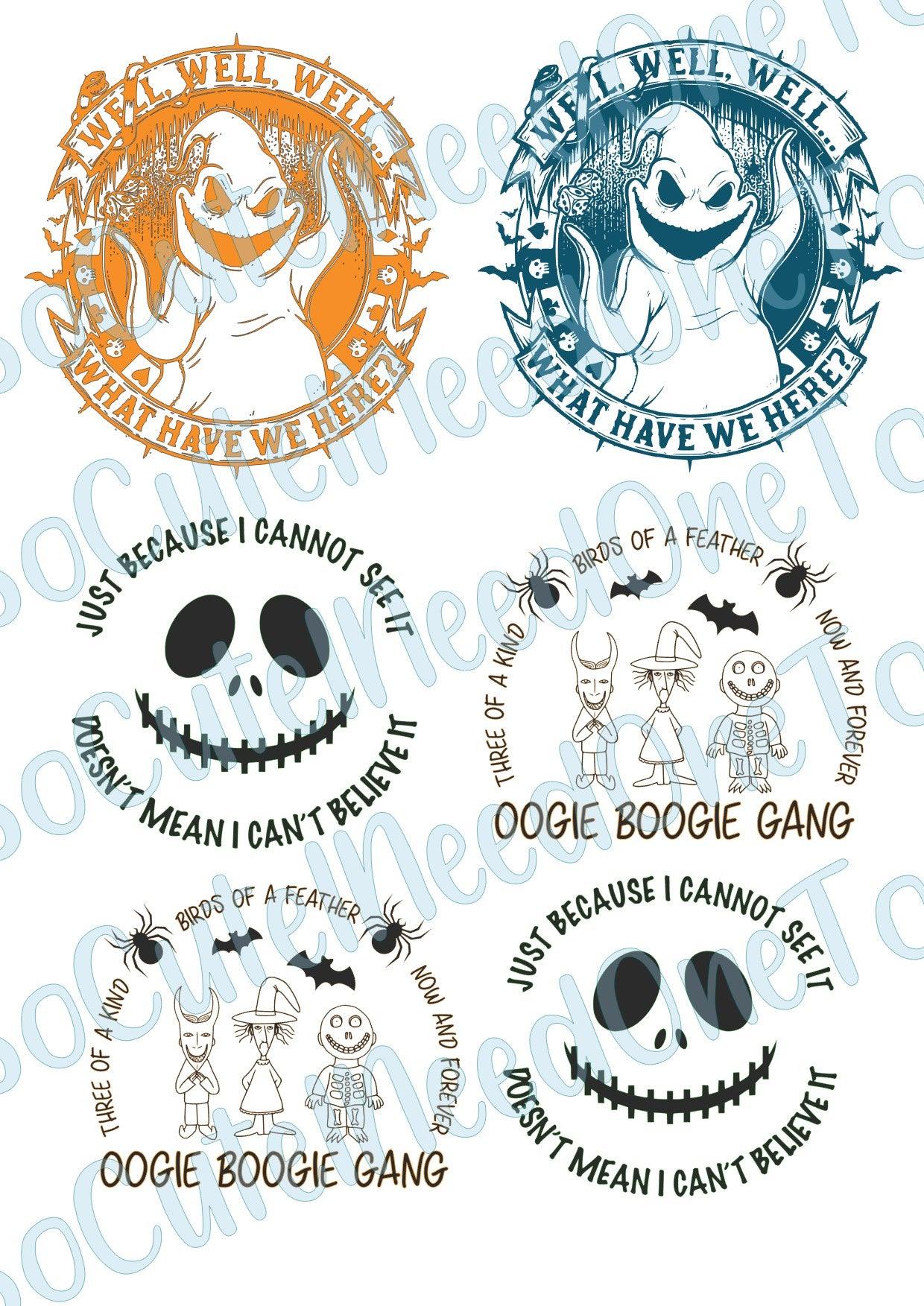 Jack and Sally #16 Waterslide Decals - SoCuteINeedOneToo