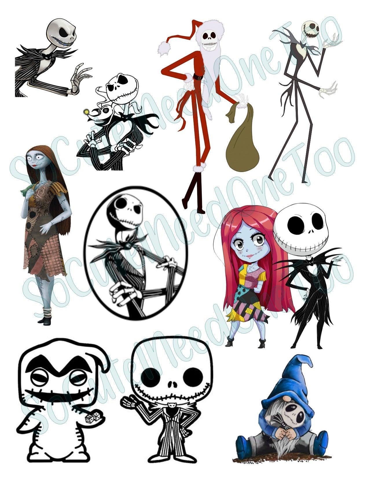 Jack & Sally #5 Waterslide Decals - SoCuteINeedOneToo