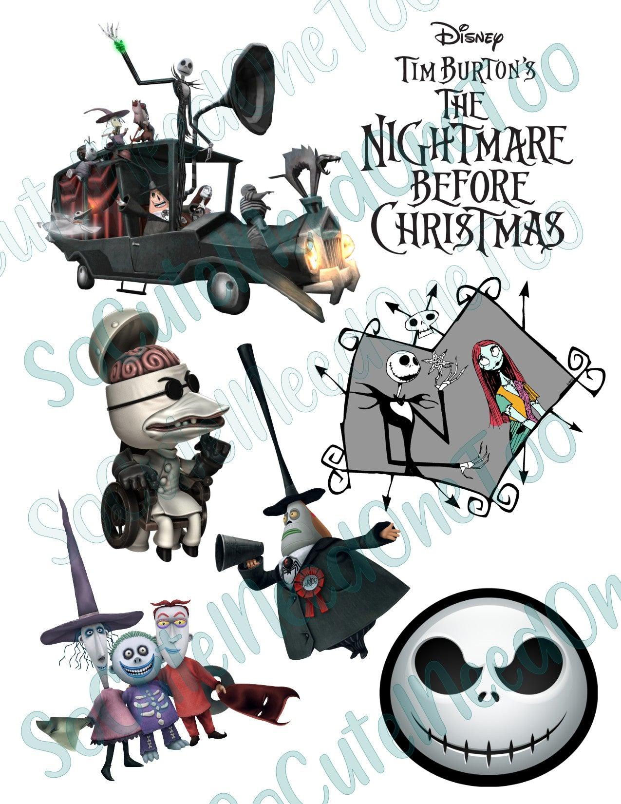 Jack & Sally #6 on Clear/White Laser Waterslide Paper - Ready To Use - SoCuteINeedOneToo