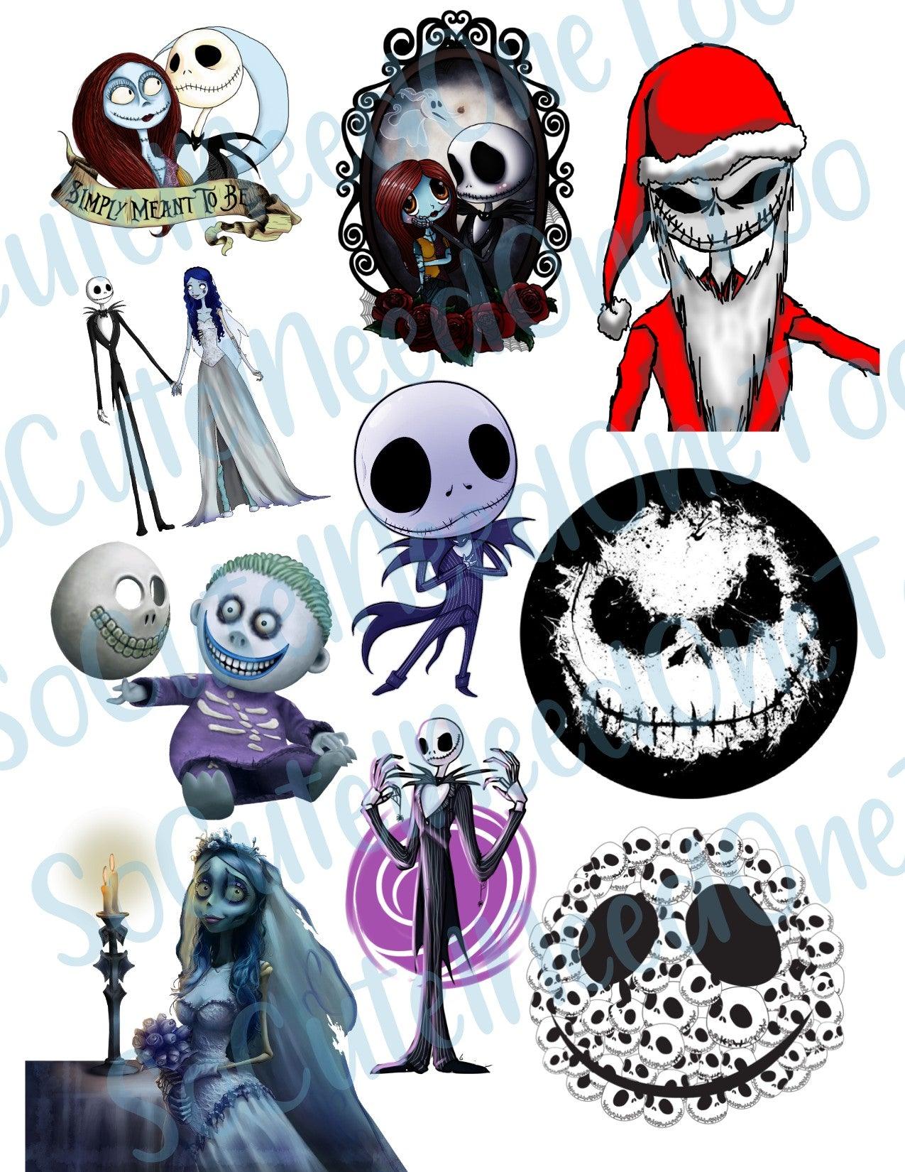 Jack & Sally #8 Waterslide Decals - SoCuteINeedOneToo