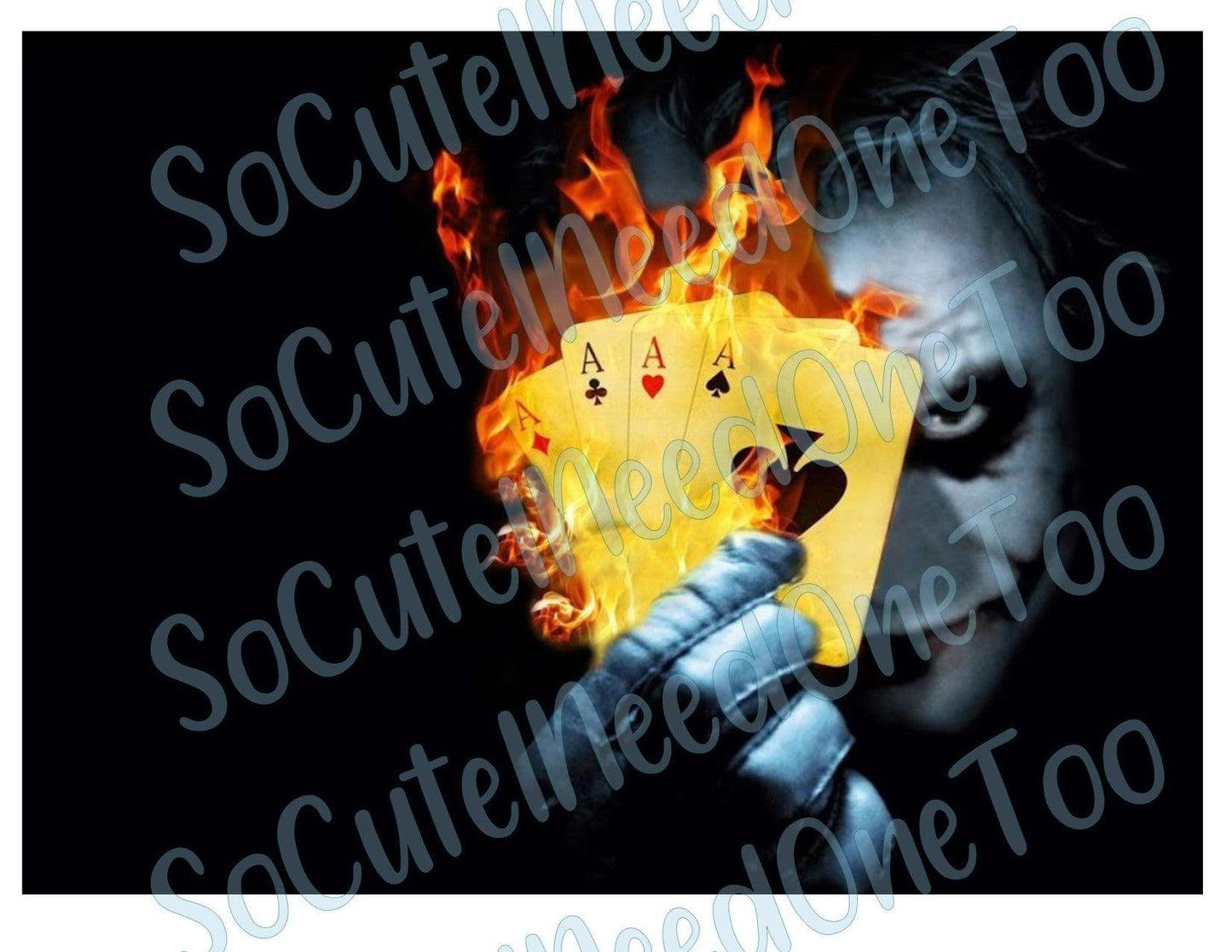 Joker Holding Cards Waterslide Wrap - SoCuteINeedOneToo