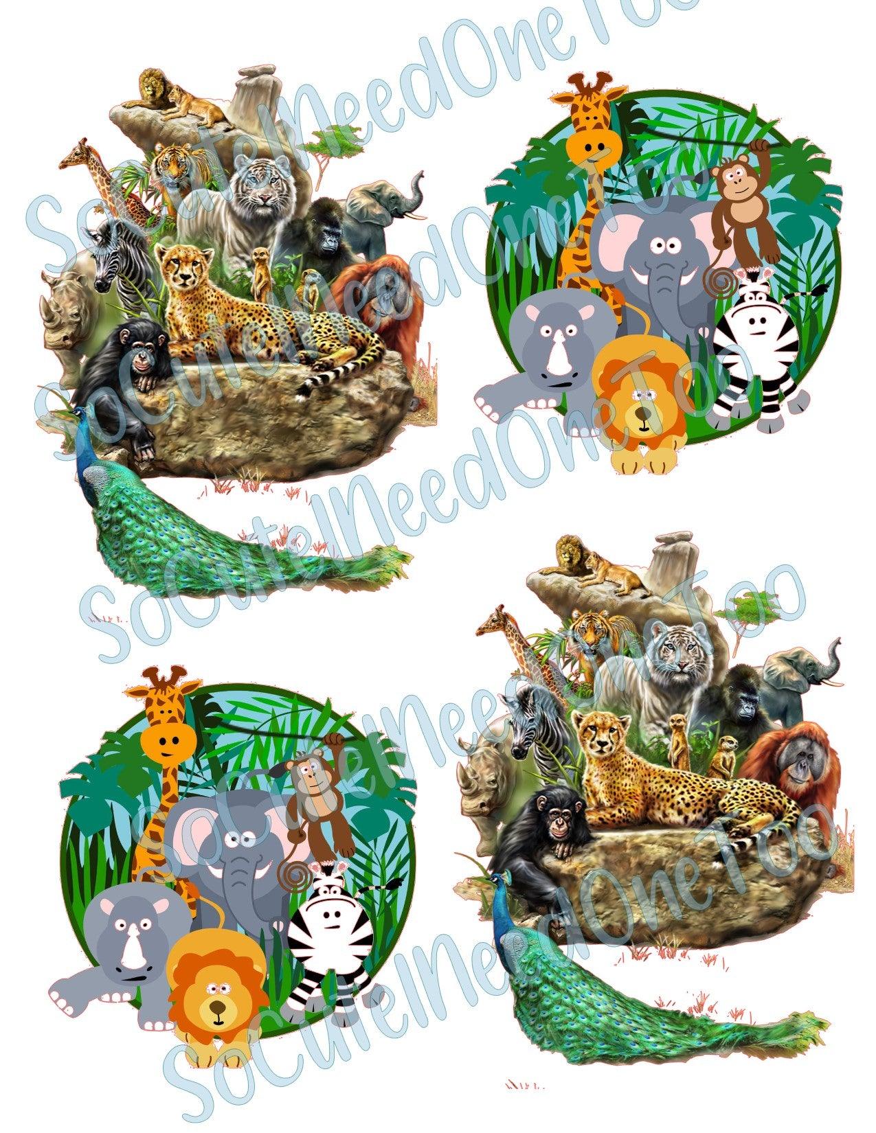 Jungle Animals Waterslide Decals - SoCuteINeedOneToo