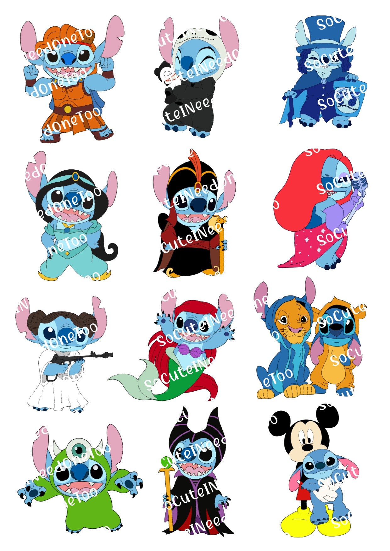Lilo & Stitch #11 Waterslide Decals - SoCuteINeedOneToo