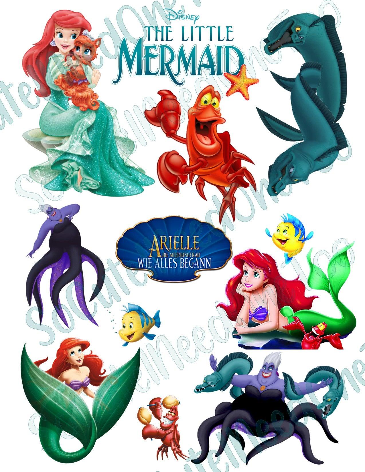 Little Mermaid #2 Waterslide Decals - SoCuteINeedOneToo