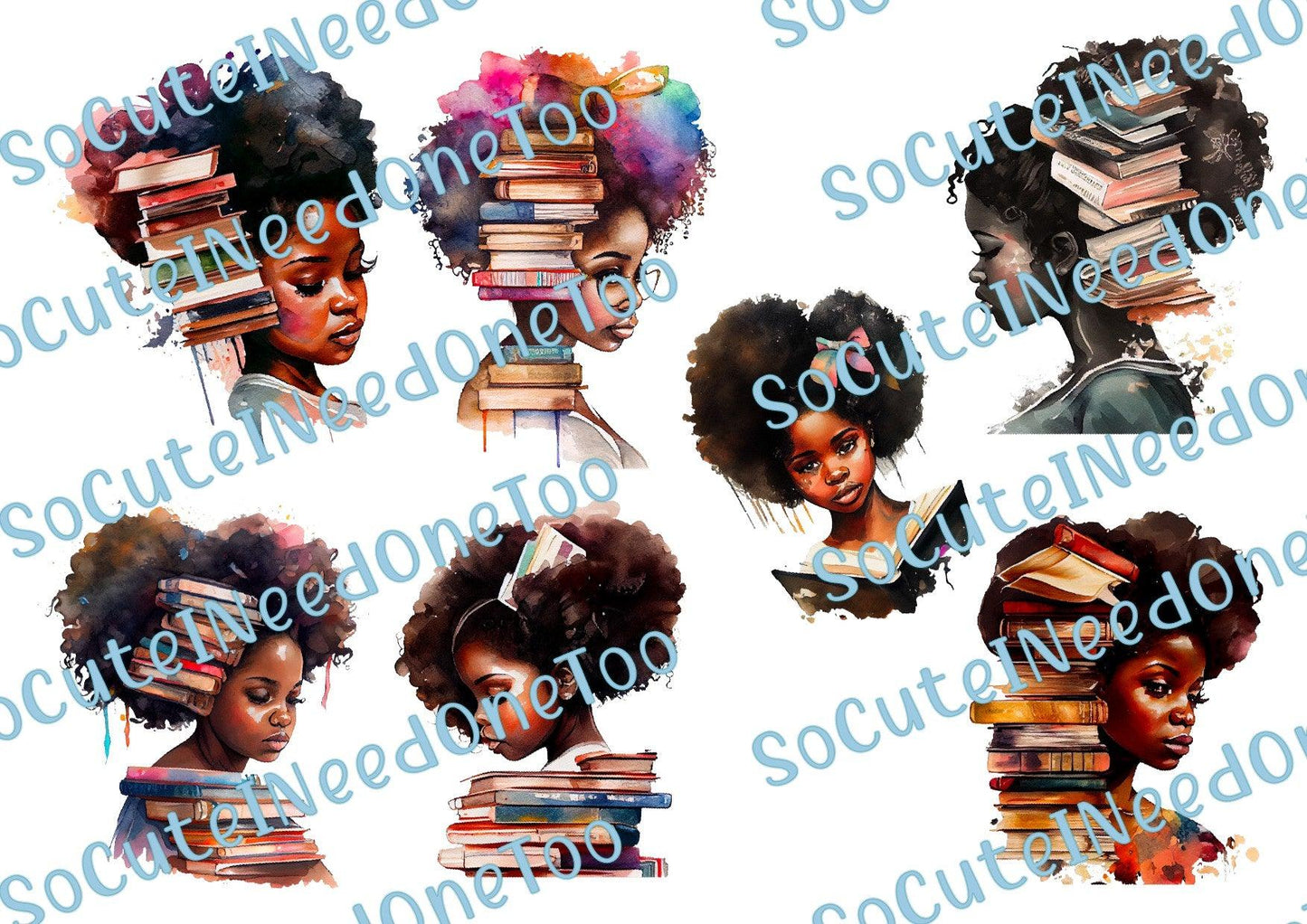 Love For Reading Waterslide Decals - SoCuteINeedOneToo