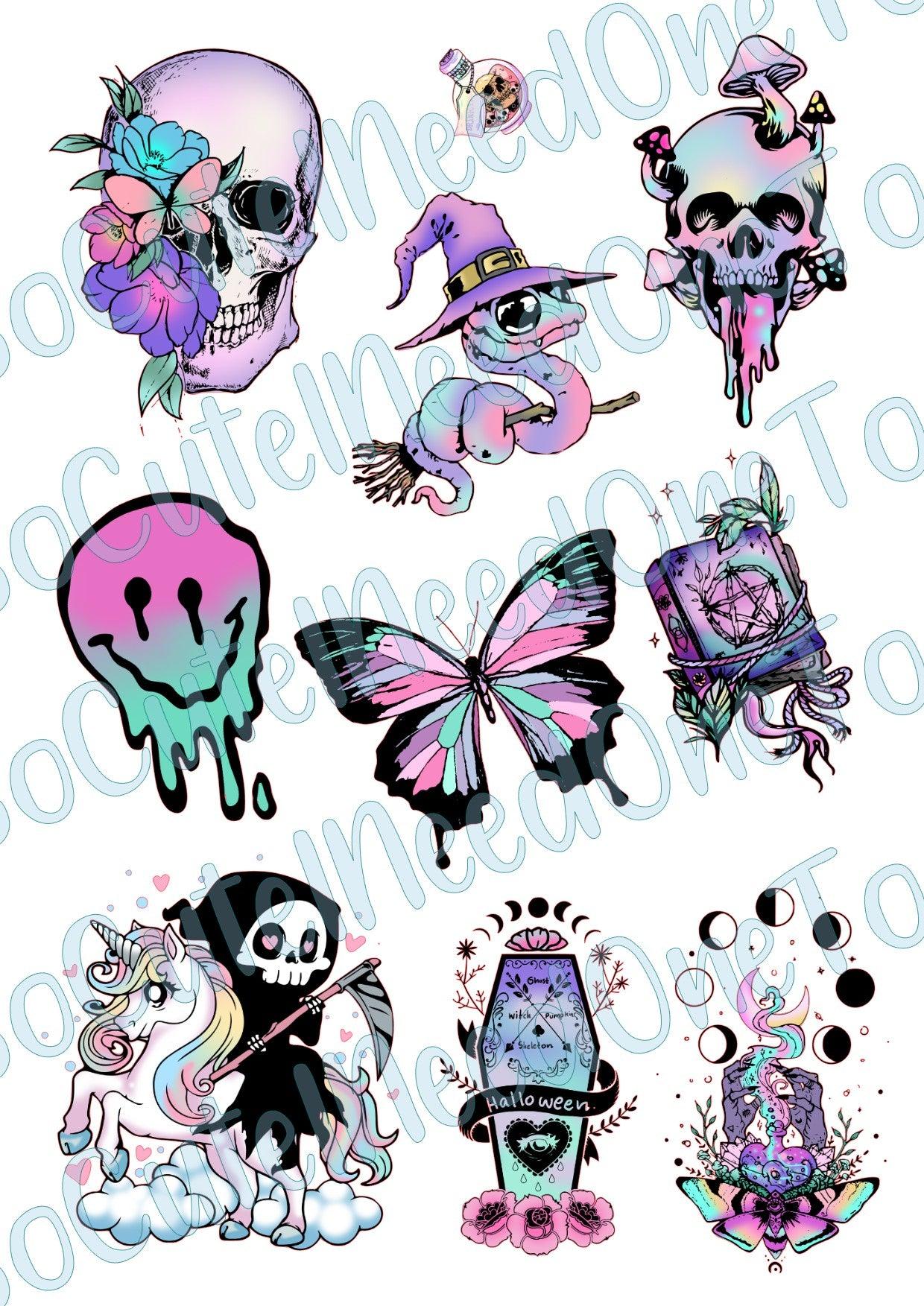 Majestic on Clear/White Waterslide Paper Ready To Use - SoCuteINeedOneToo