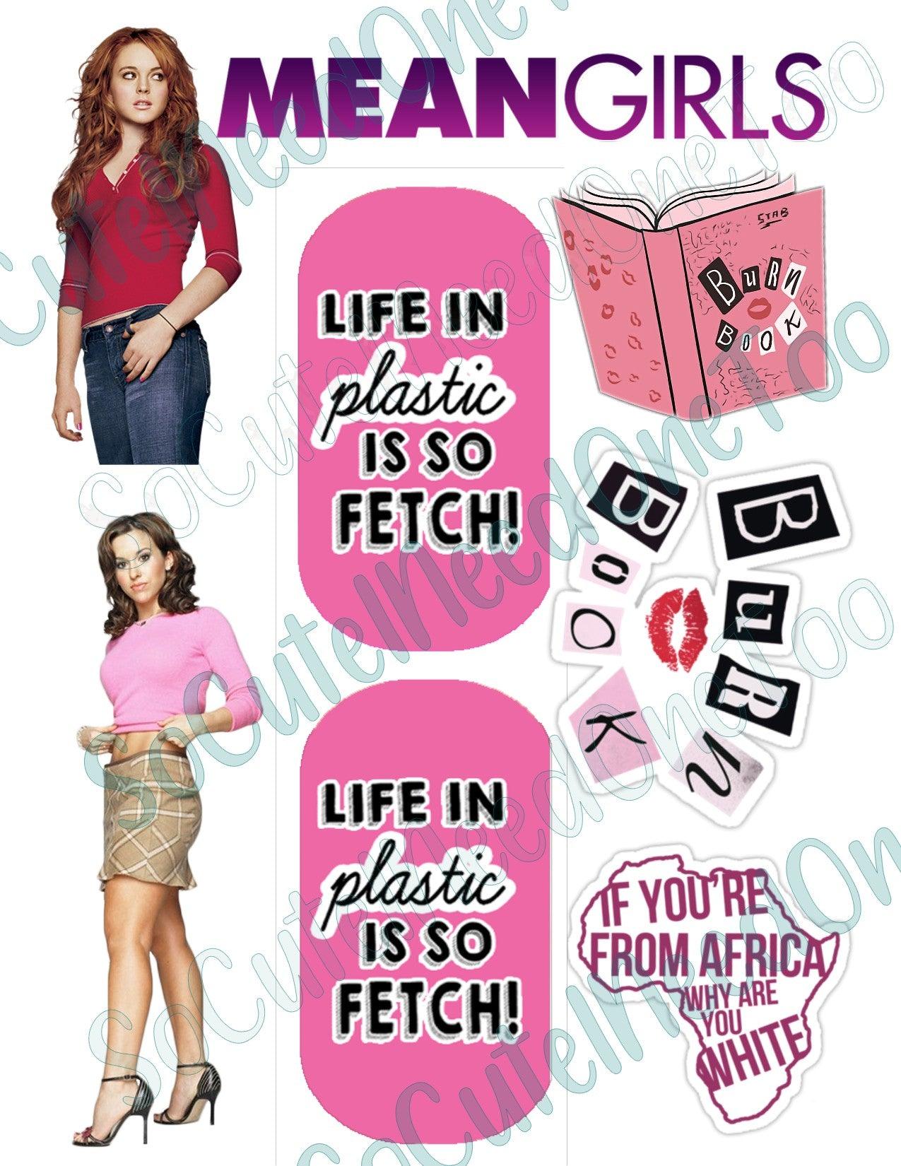 Mean Girls #1 Waterslide Decals - SoCuteINeedOneToo