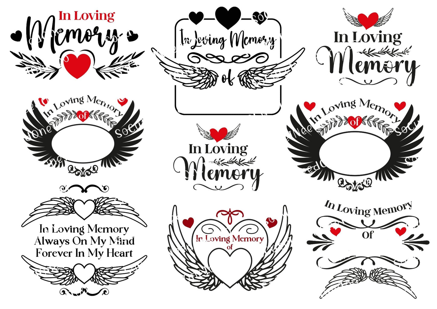 Memorial Waterslide Decals - SoCuteINeedOneToo