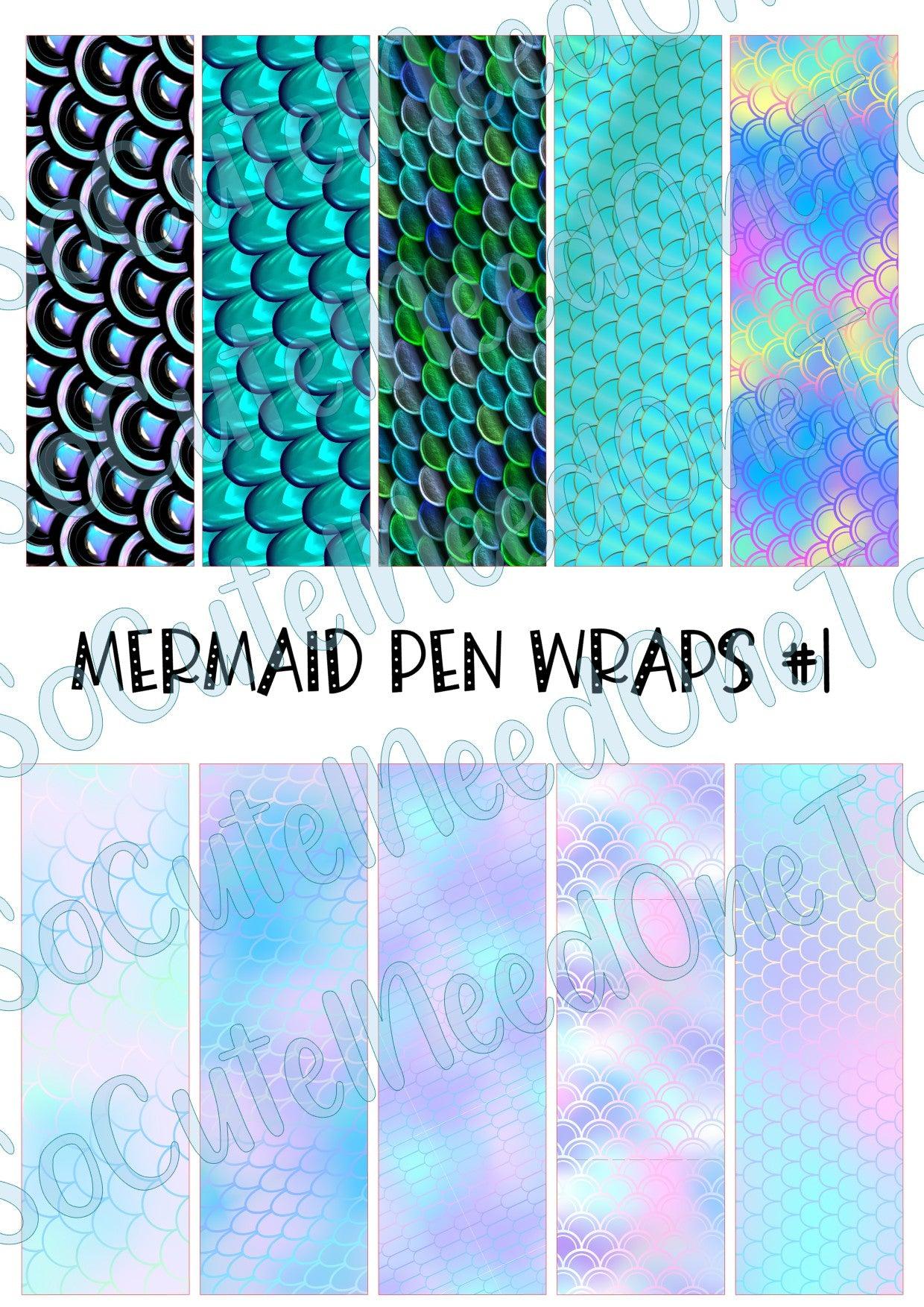 Mermaid Pen Wraps #1 - SoCuteINeedOneToo