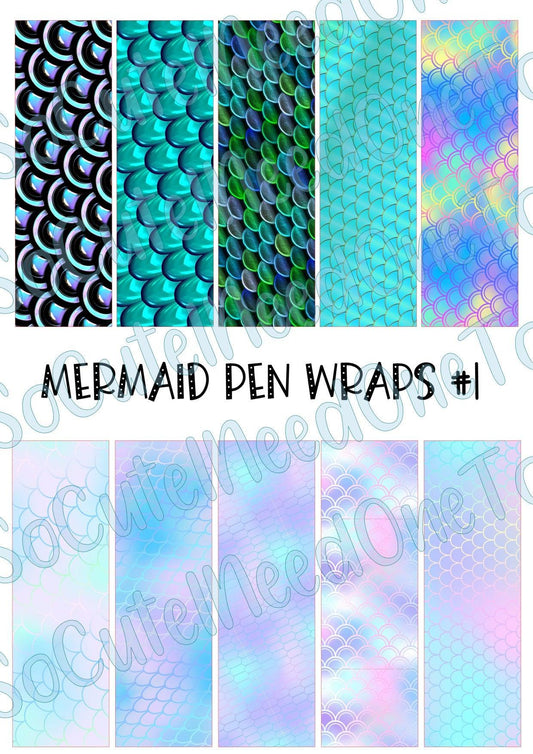 Mermaid Pen Wraps #1 - SoCuteINeedOneToo