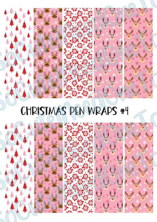 Merry Christmas Pen Wraps - SoCuteINeedOneToo