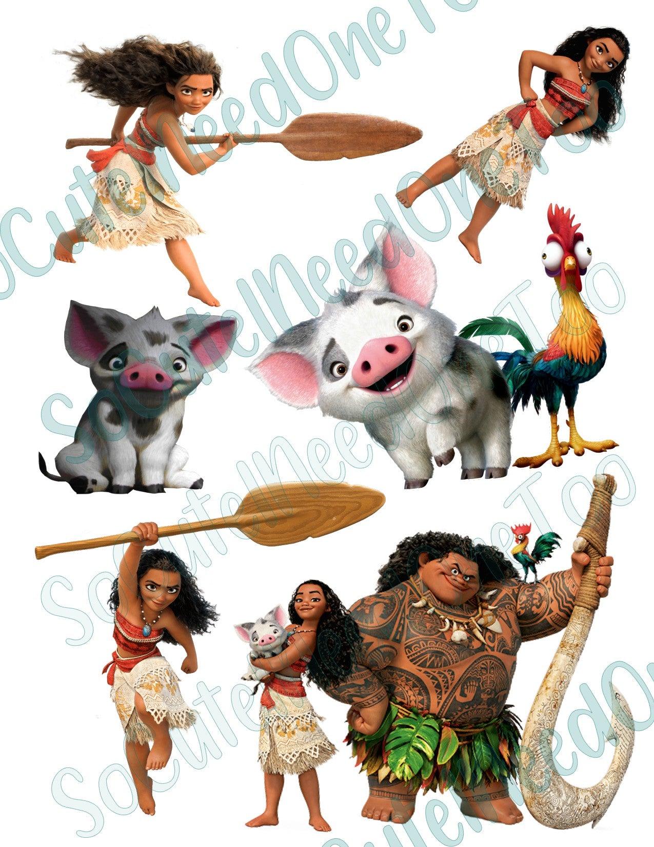 Moana #2 Waterslide Decals - SoCuteINeedOneToo