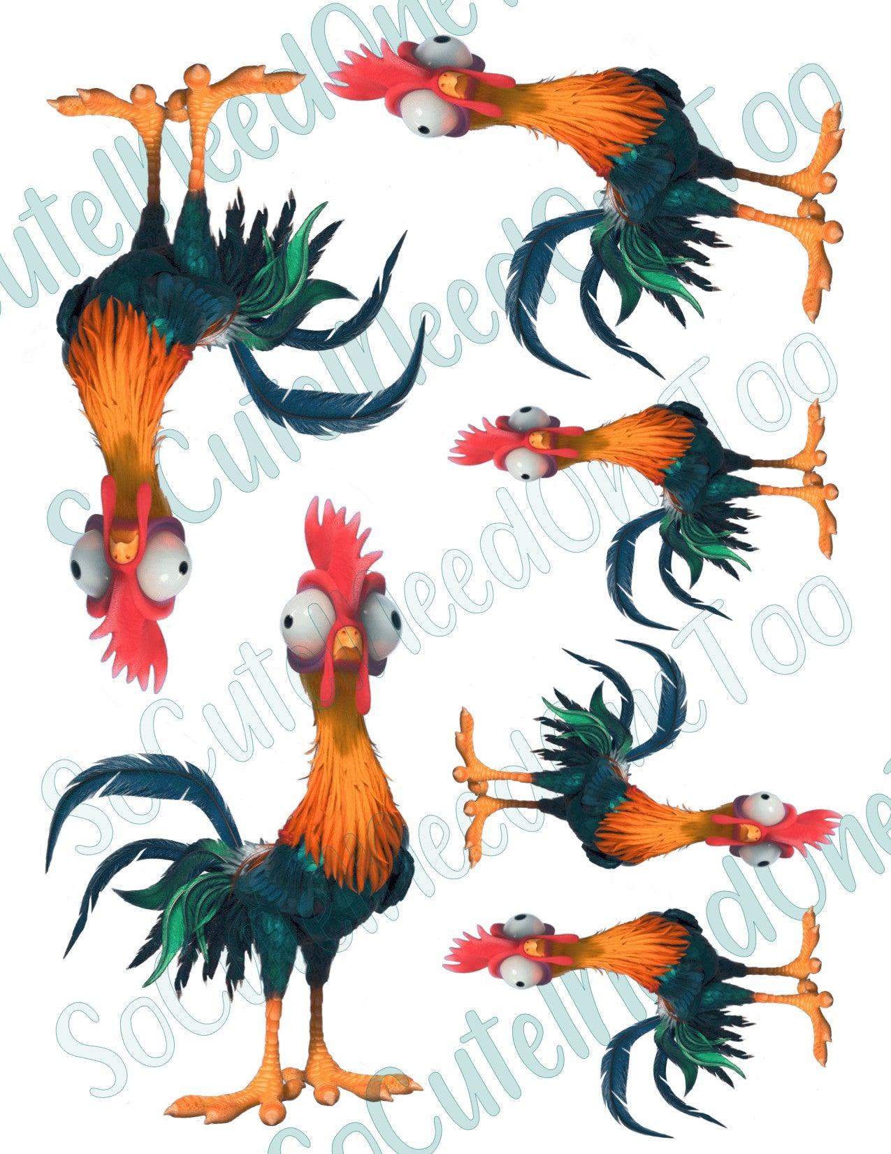 Moana - Rooster Decals - SoCuteINeedOneToo