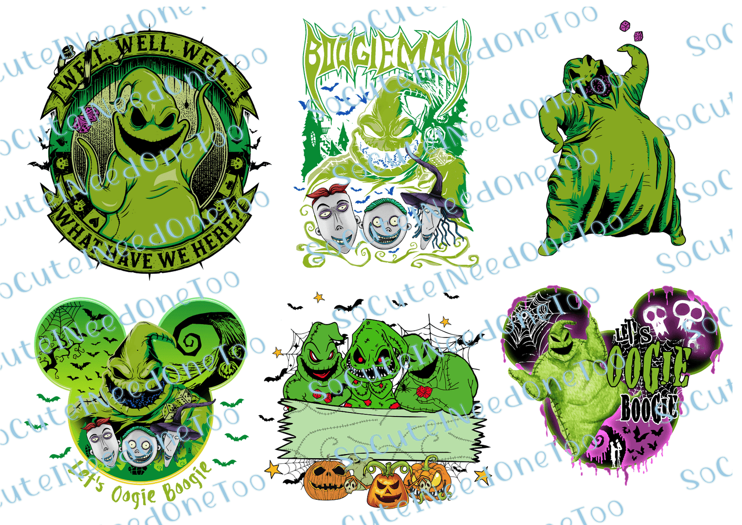 NMBC - Oogie Boogey Waterslide Decals - SoCuteINeedOneToo