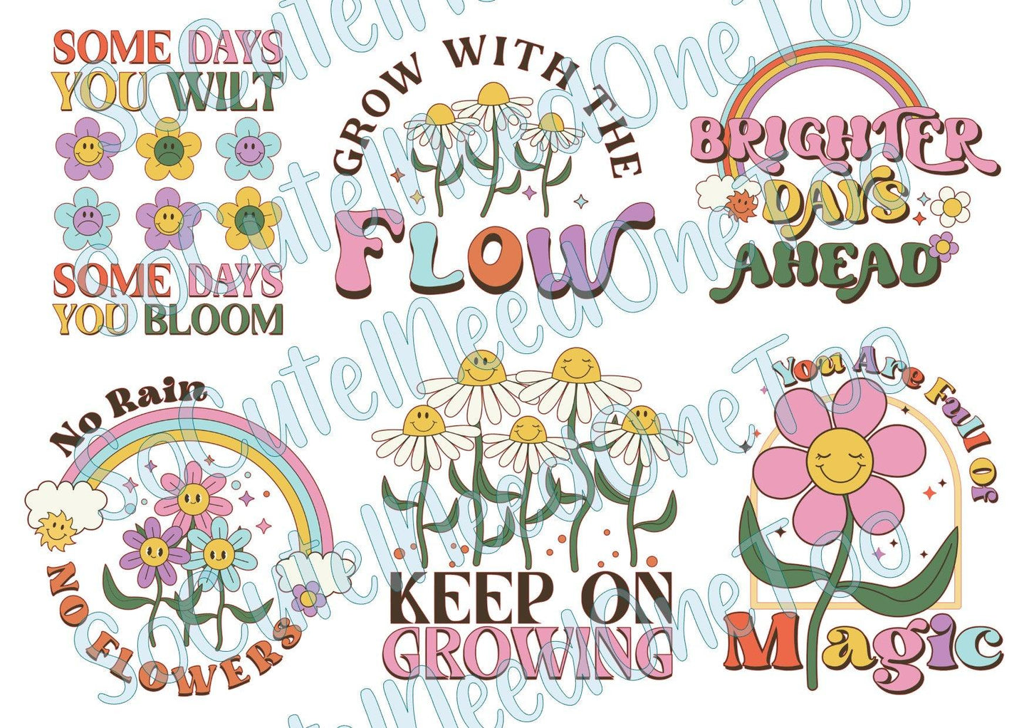 Positive Quotes #2 on Clear/White Waterslide Paper Ready To Use - SoCuteINeedOneToo