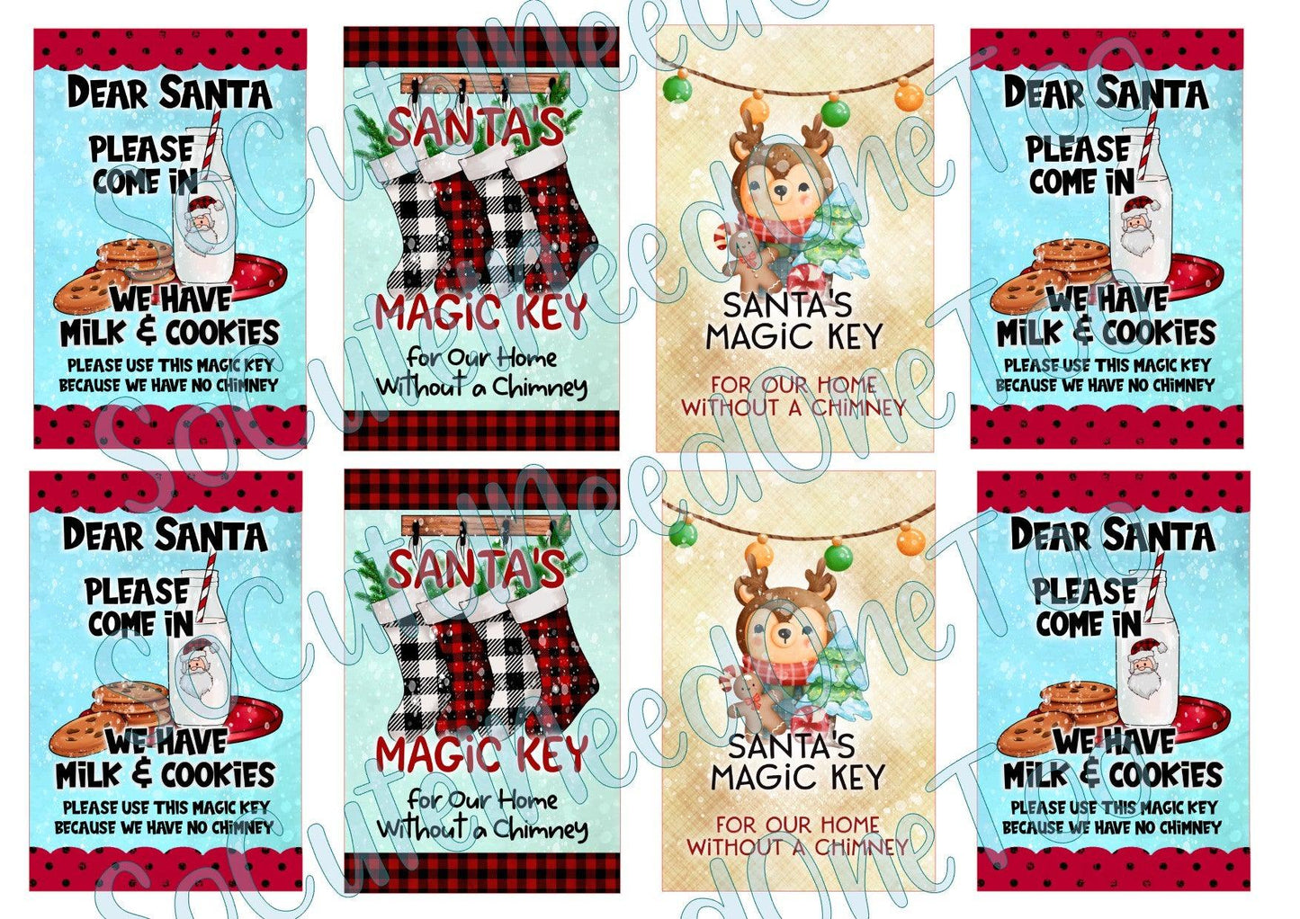 Santa's Keys Waterslide Decals - SoCuteINeedOneToo