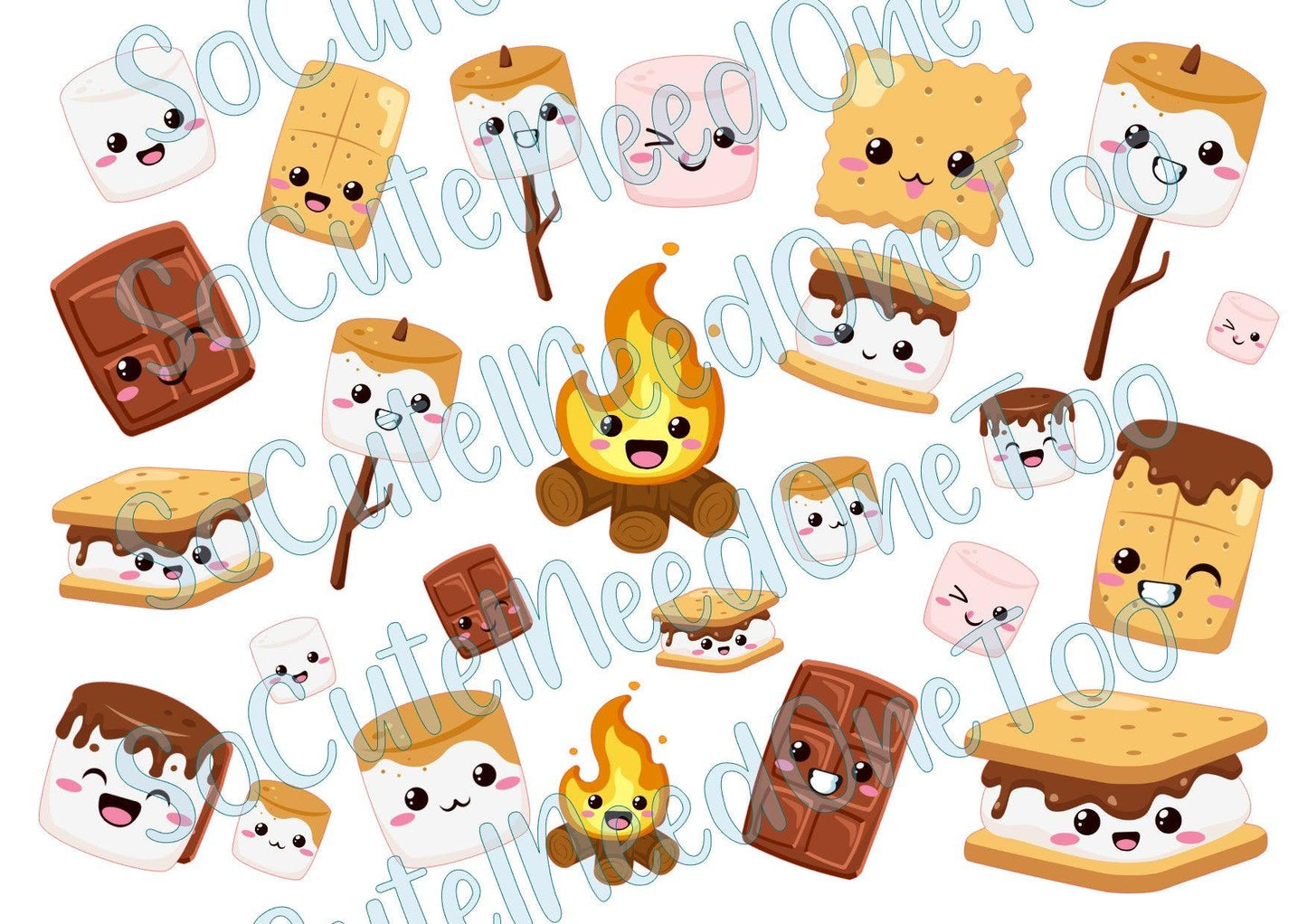 Smores Waterslide Decals - SoCuteINeedOneToo