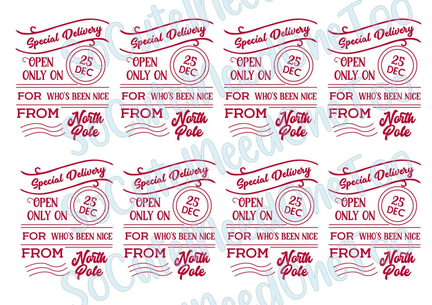 Special Delivery - Christmas Decals - SoCuteINeedOneToo