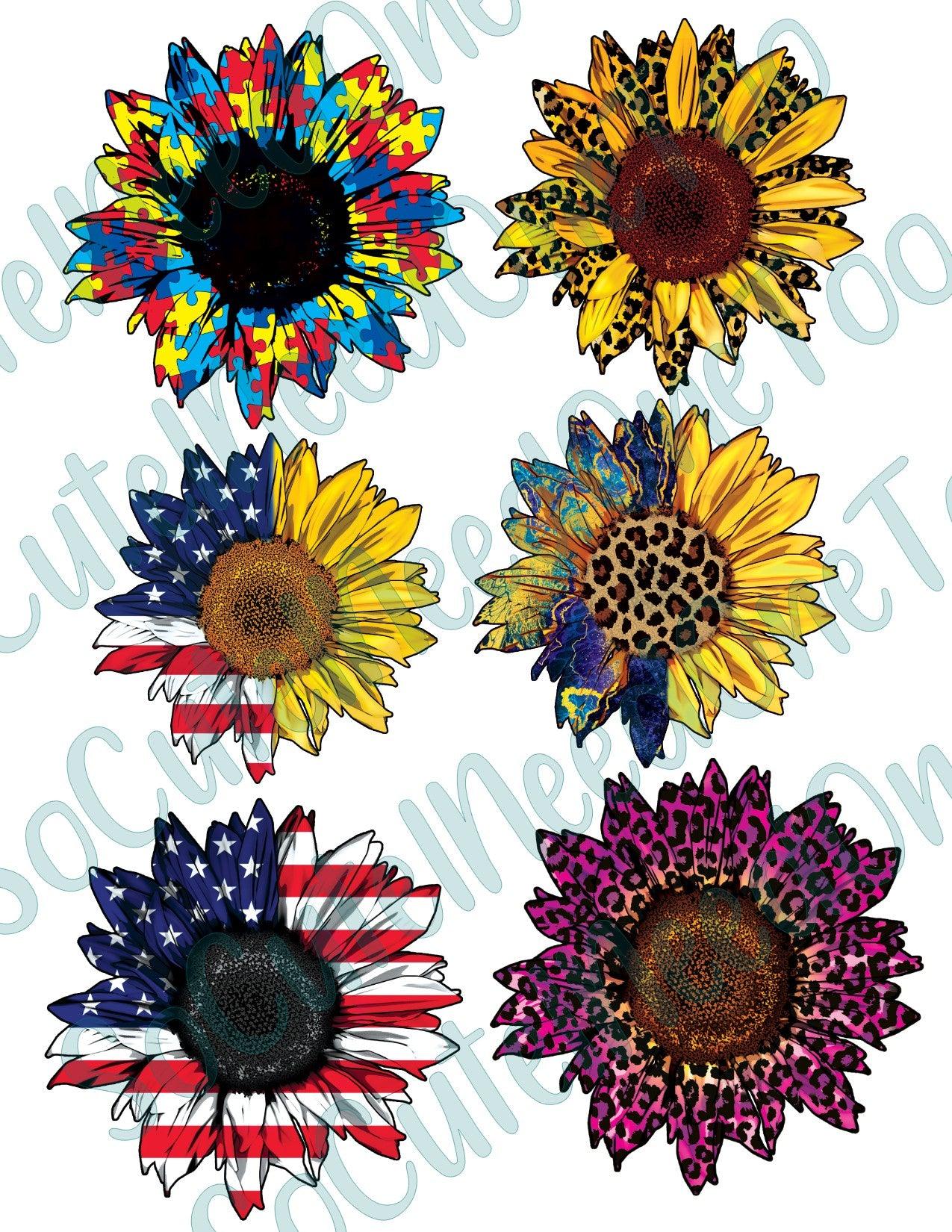 Sunflowers #1 Waterslide Decals - SoCuteINeedOneToo