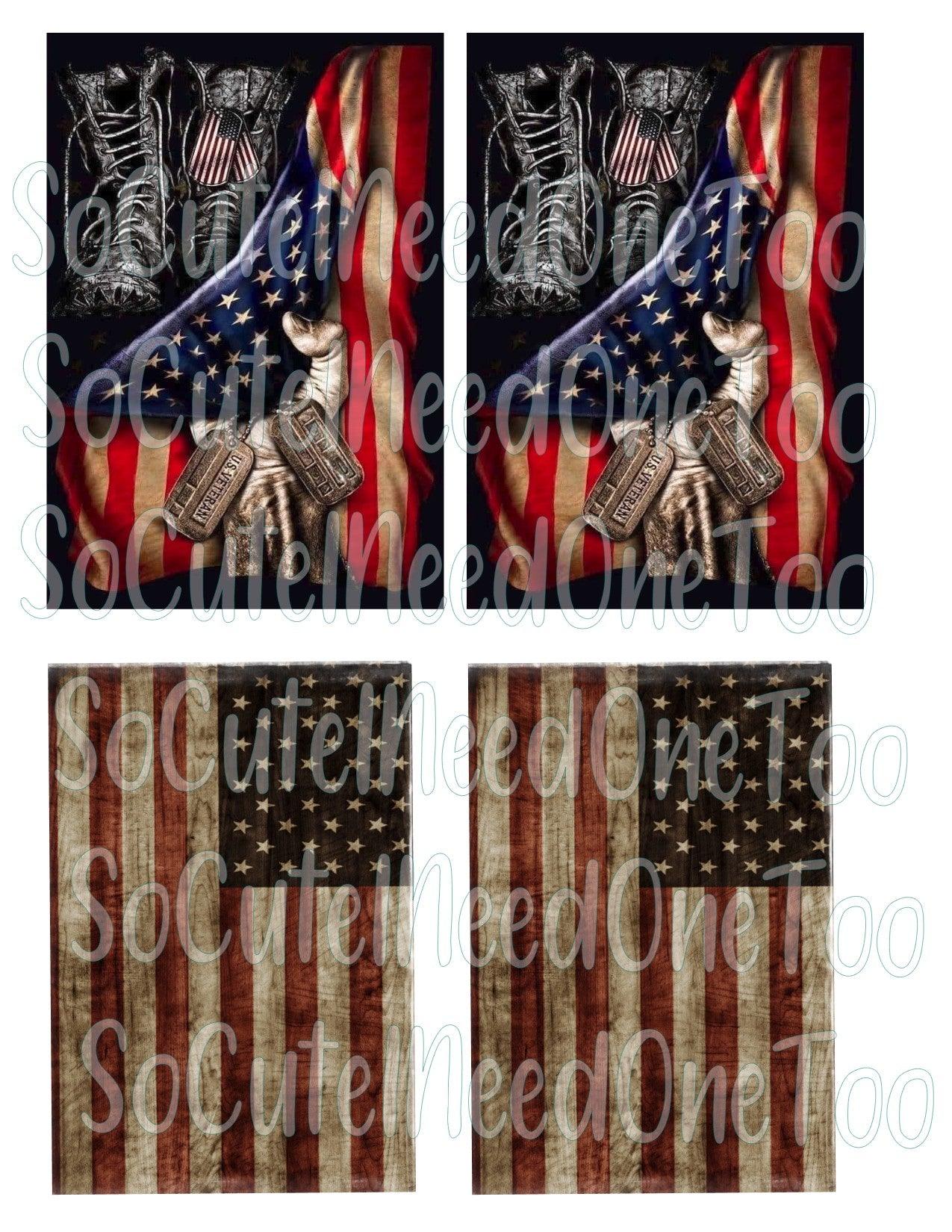 United We Stand On Clear Waterslide Decals - SoCuteINeedOneToo