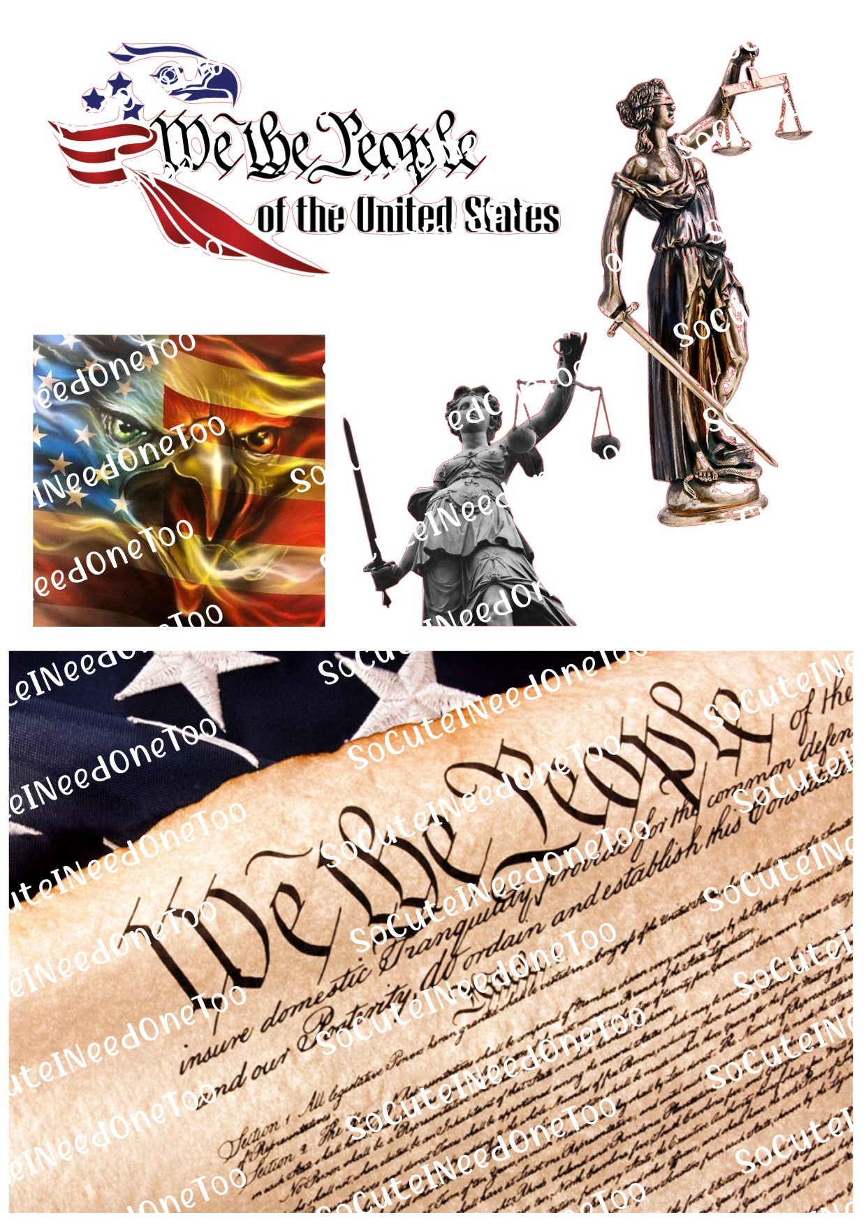 We The People #3 Waterslide Decals - SoCuteINeedOneToo