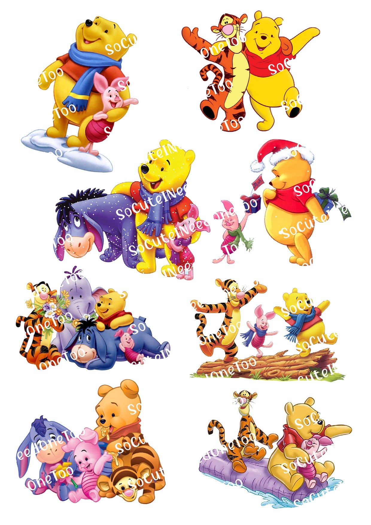Winnie Pooh #13 Waterslide Decals - SoCuteINeedOneToo