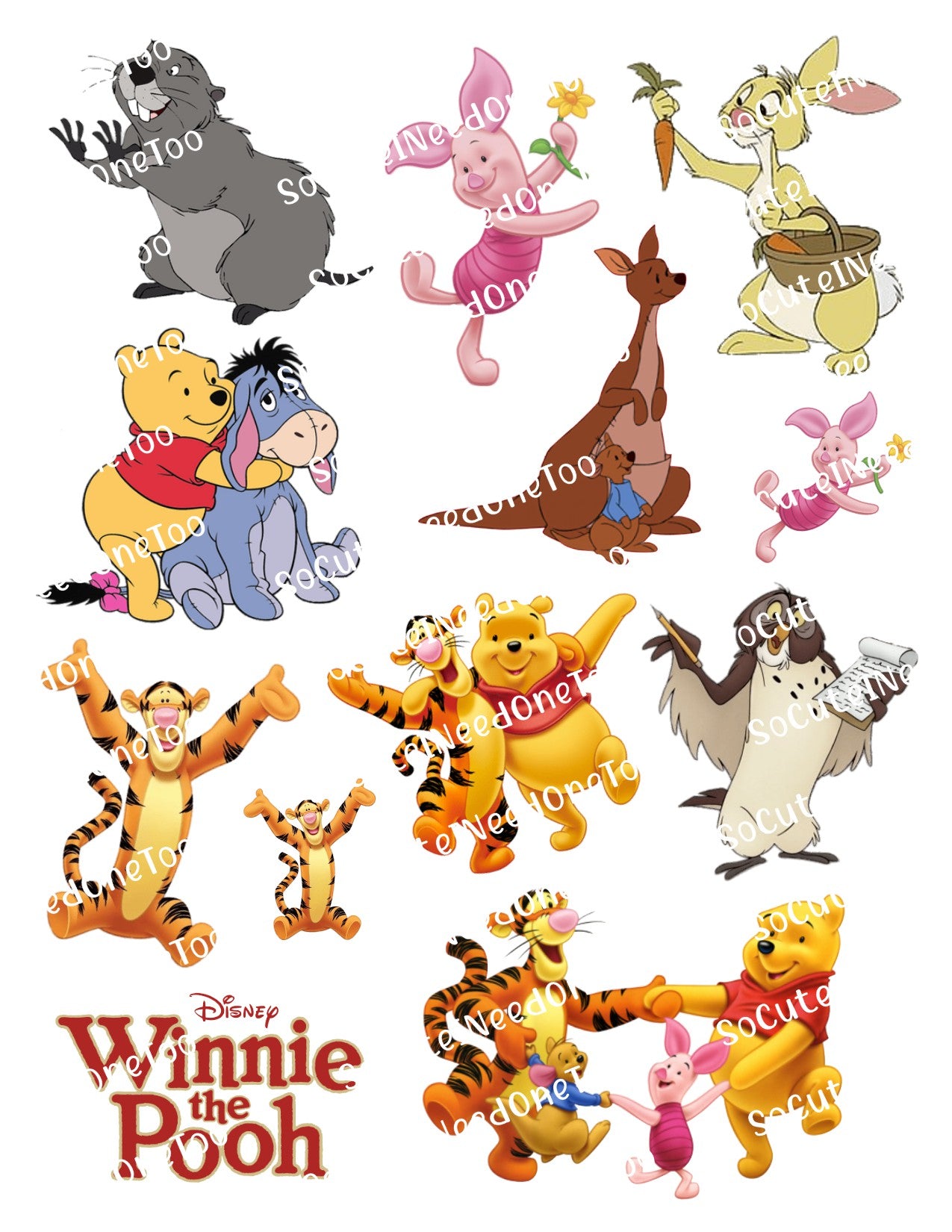 Winnie The Pooh #1 Waterslide Decals - SoCuteINeedOneToo