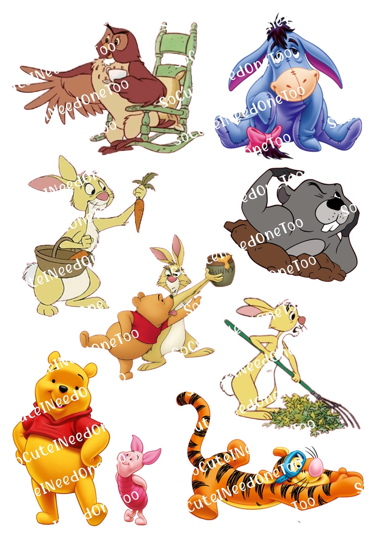Winnie The Pooh #2 Waterslide Decals - SoCuteINeedOneToo