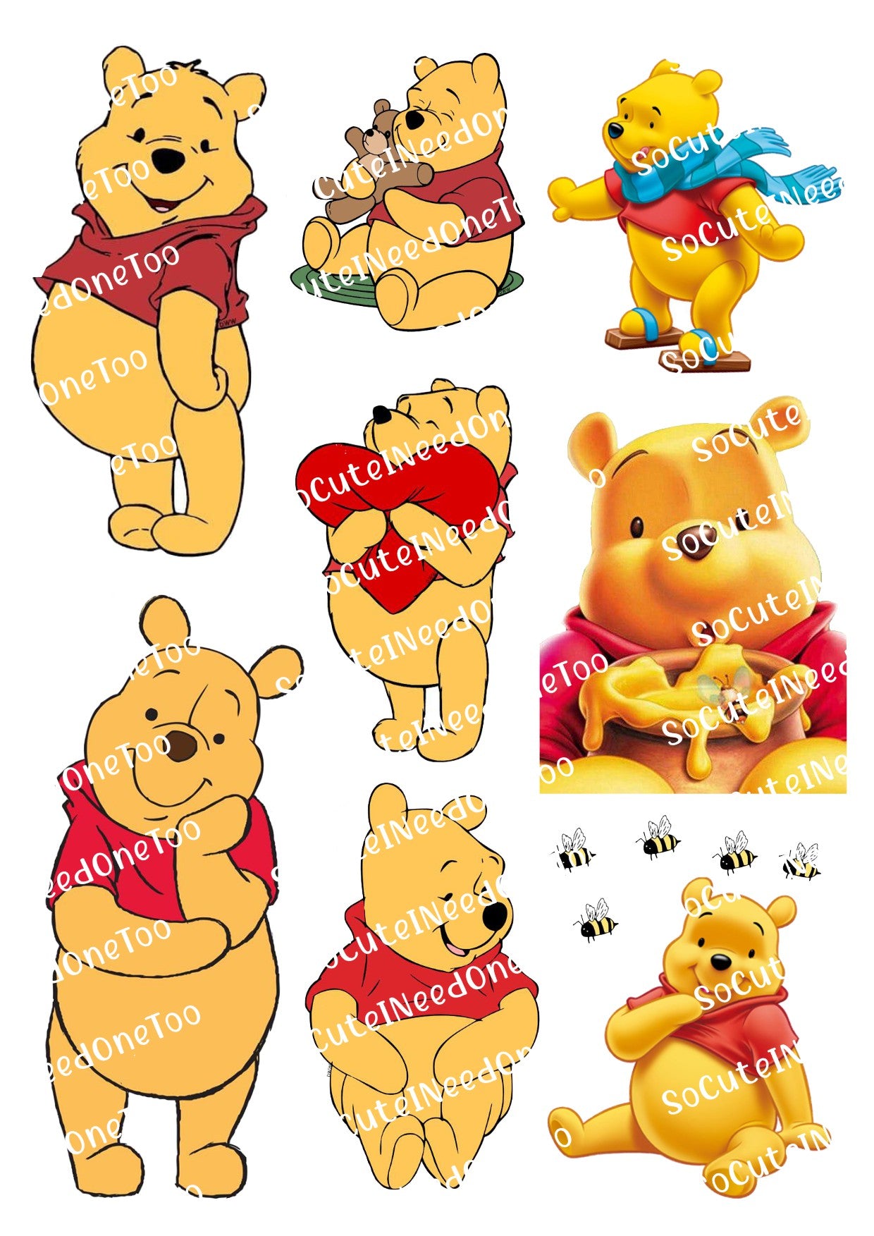 Winnie The Pooh #4 Waterslide Decals - SoCuteINeedOneToo