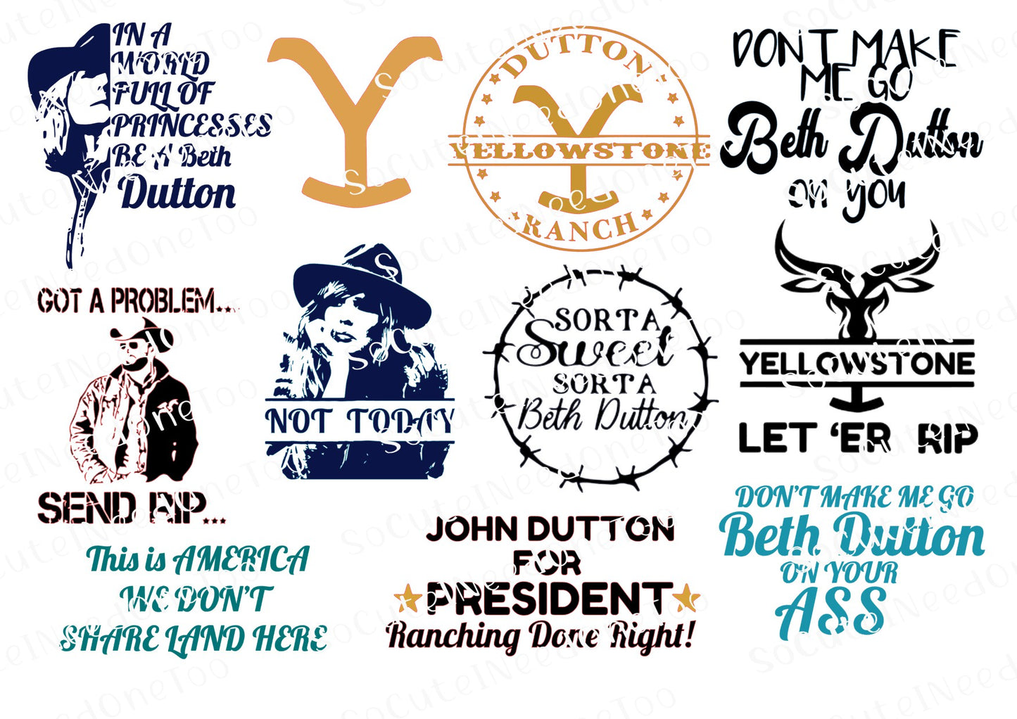 Yellowstone Waterslide Decal - SoCuteINeedOneToo