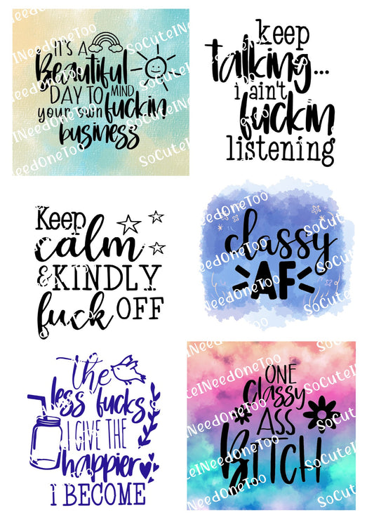 AS - It's a Beautiful Day Waterslide Decals - SoCuteINeedOneToo