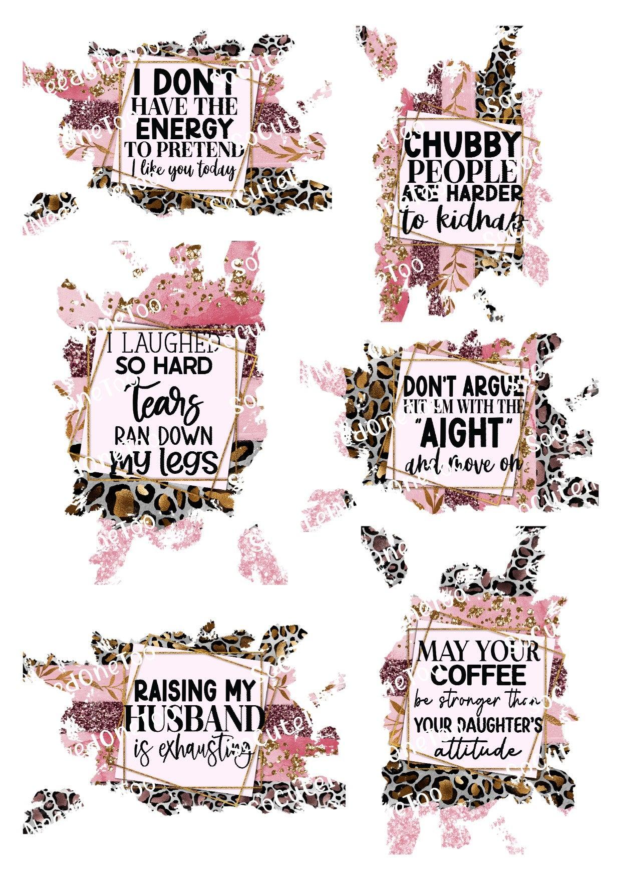 Adult #1 Waterslide Decals - SoCuteINeedOneToo