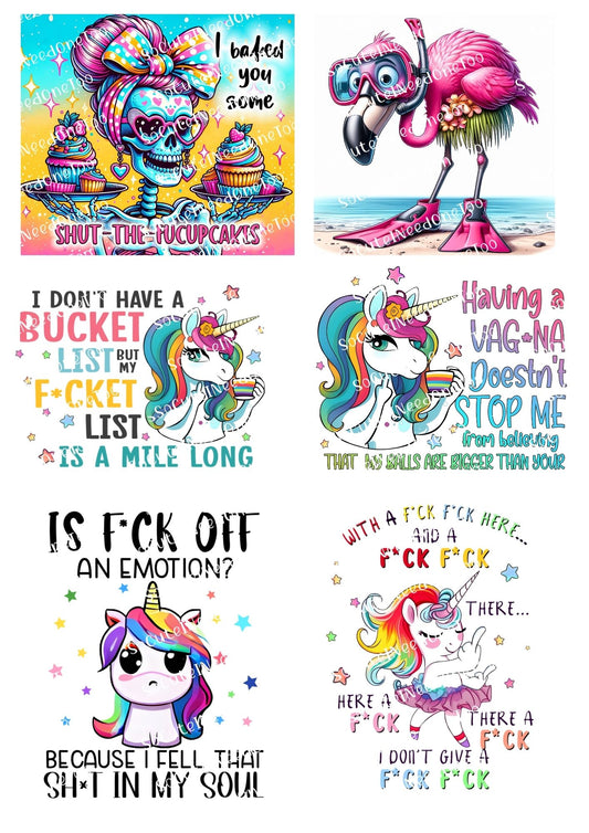 Adult Fun #8 Waterslide Decals - SoCuteINeedOneToo