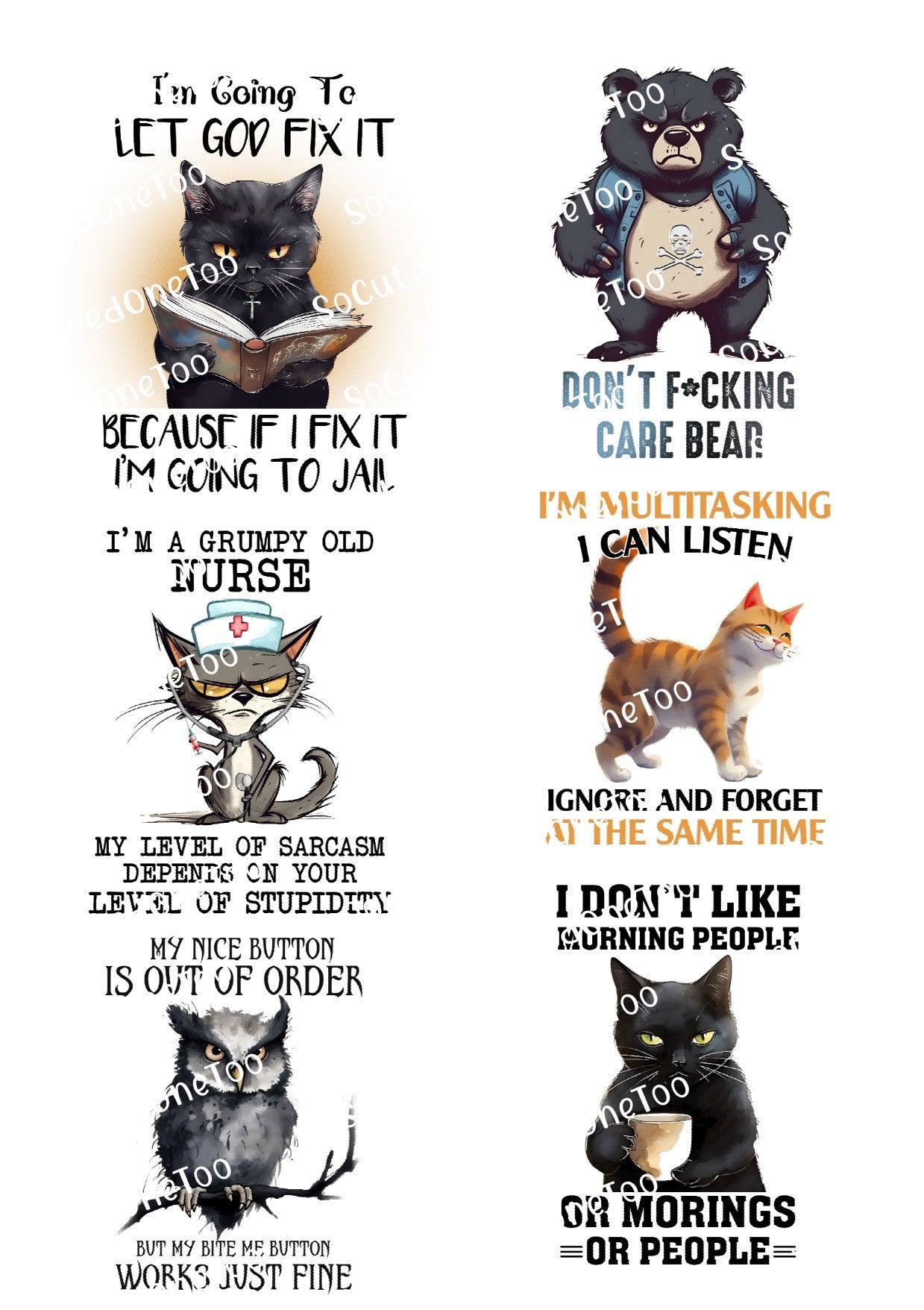 Adult Jokes 2 & 3 Waterslide Decals - SoCuteINeedOneToo