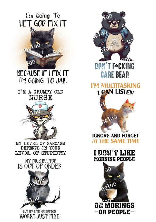 Adult Jokes 2 & 3 Waterslide Decals - SoCuteINeedOneToo