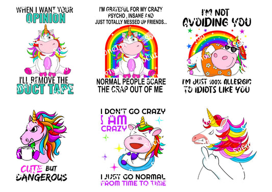 Adult Sayings - When I want your opinion Waterslide Decals - SoCuteINeedOneToo